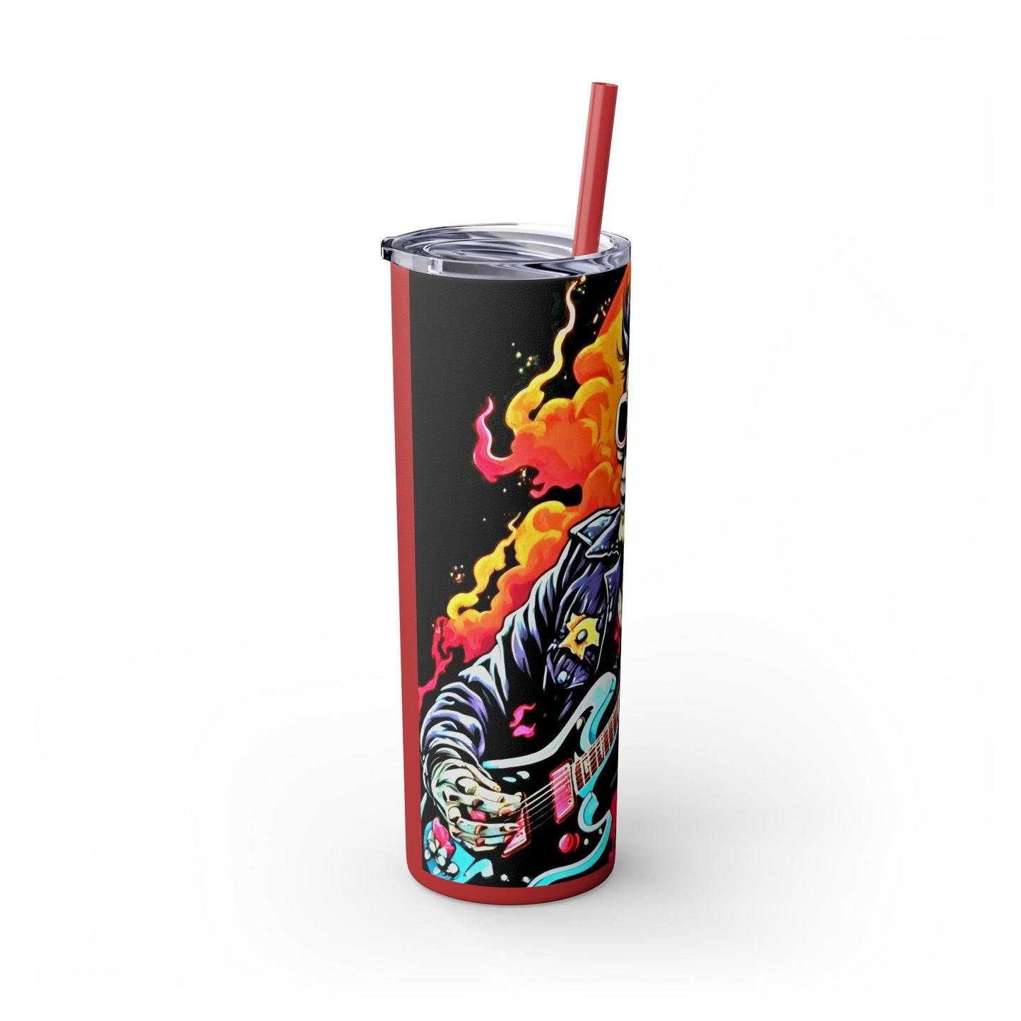 ROCKMAN Skinny Tumbler with Straw, 20oz Printify