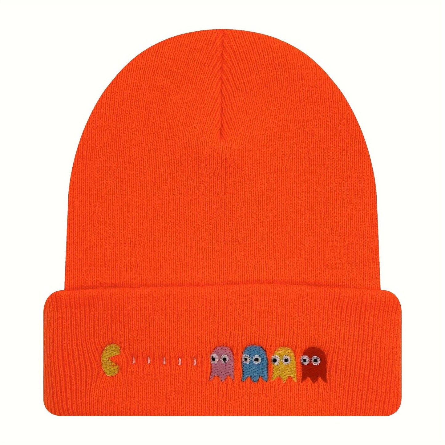 Adorable Pacman Character Knit Beanie - Rock n Royalty Designs