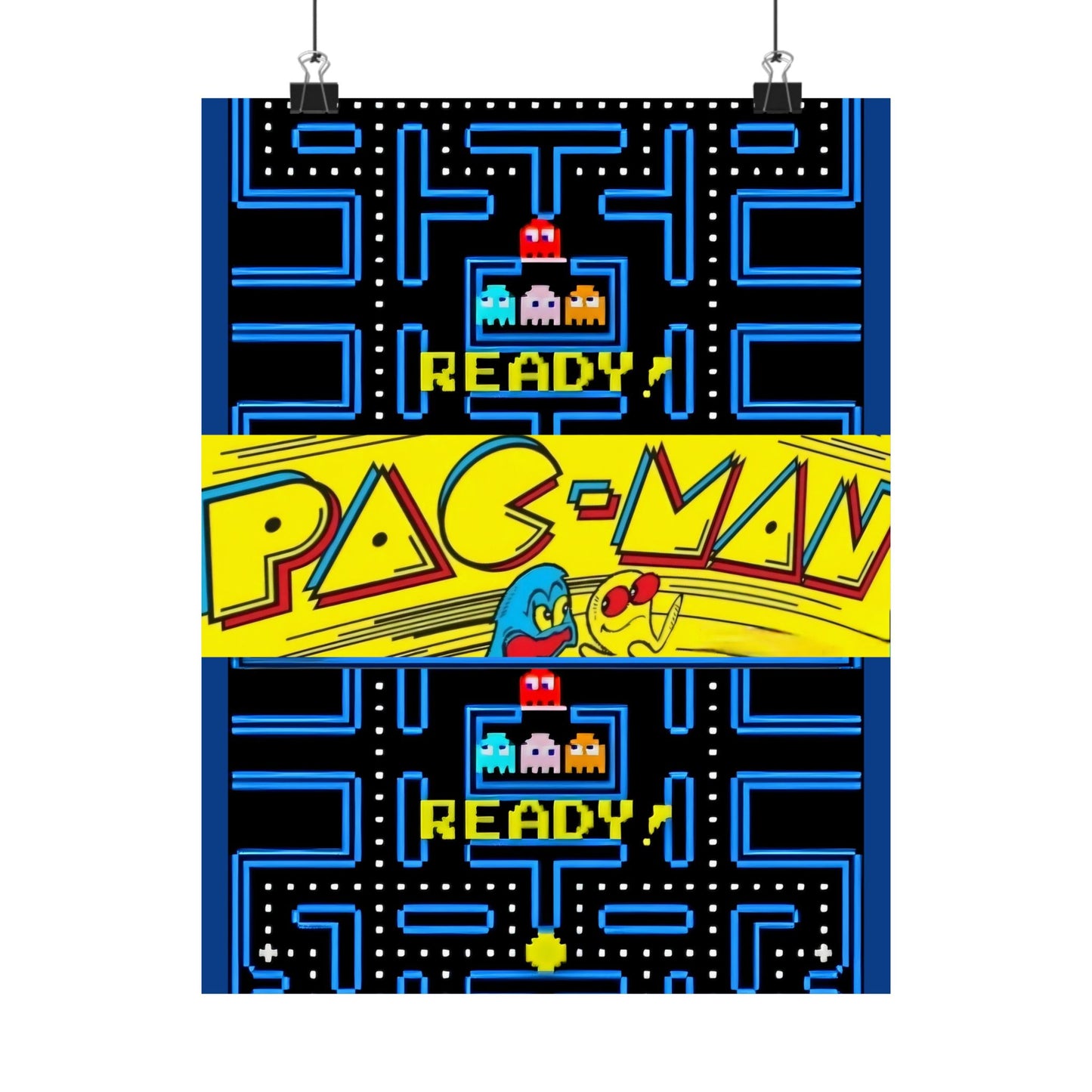 Old School PAC-MAN - Matte Vertical Posters - Rock n Royalty Designs