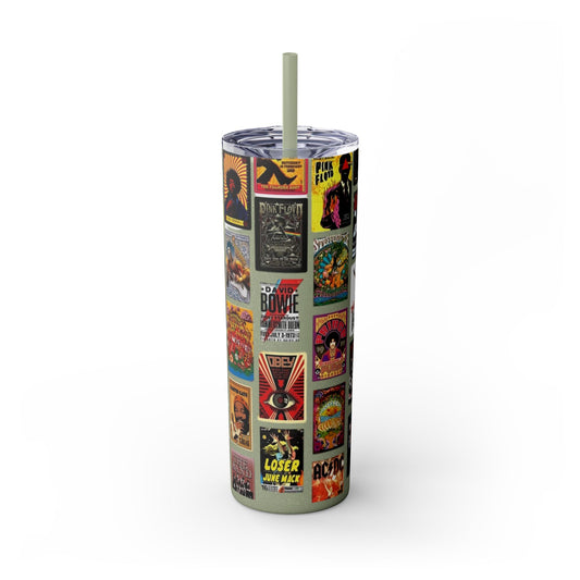 Classic Rock - Skinny Tumbler with Straw, 20oz - Rock n Royalty Designs