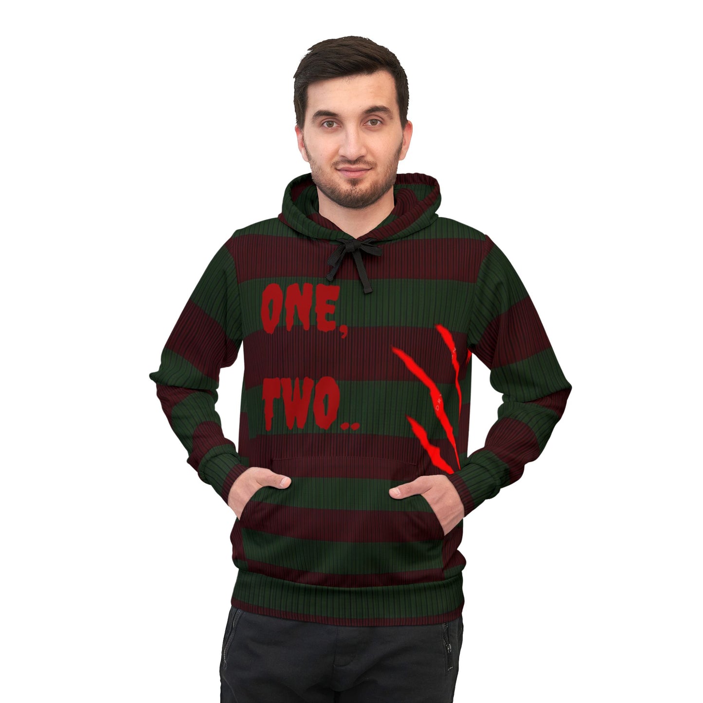 FREDDY KRUEGER Inspired Hoodie - Athletic Hoodie (AOP) Printify