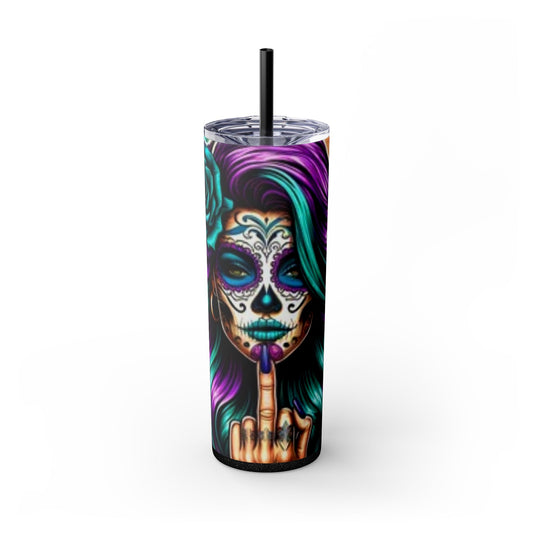 Skinny Tumbler with Straw, 20oz - Rock n Royalty Designs