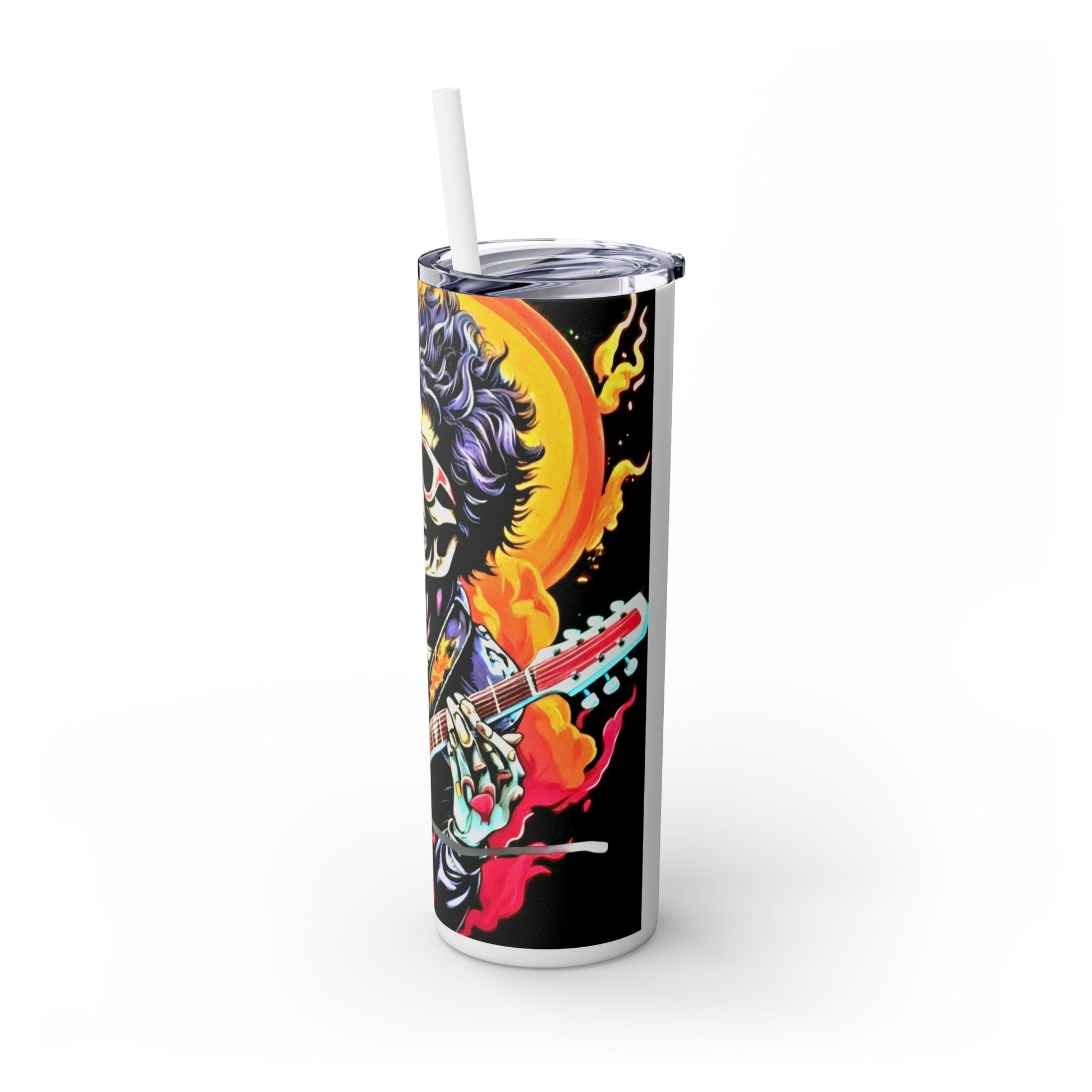 ROCKMAN Skinny Tumbler with Straw, 20oz Printify