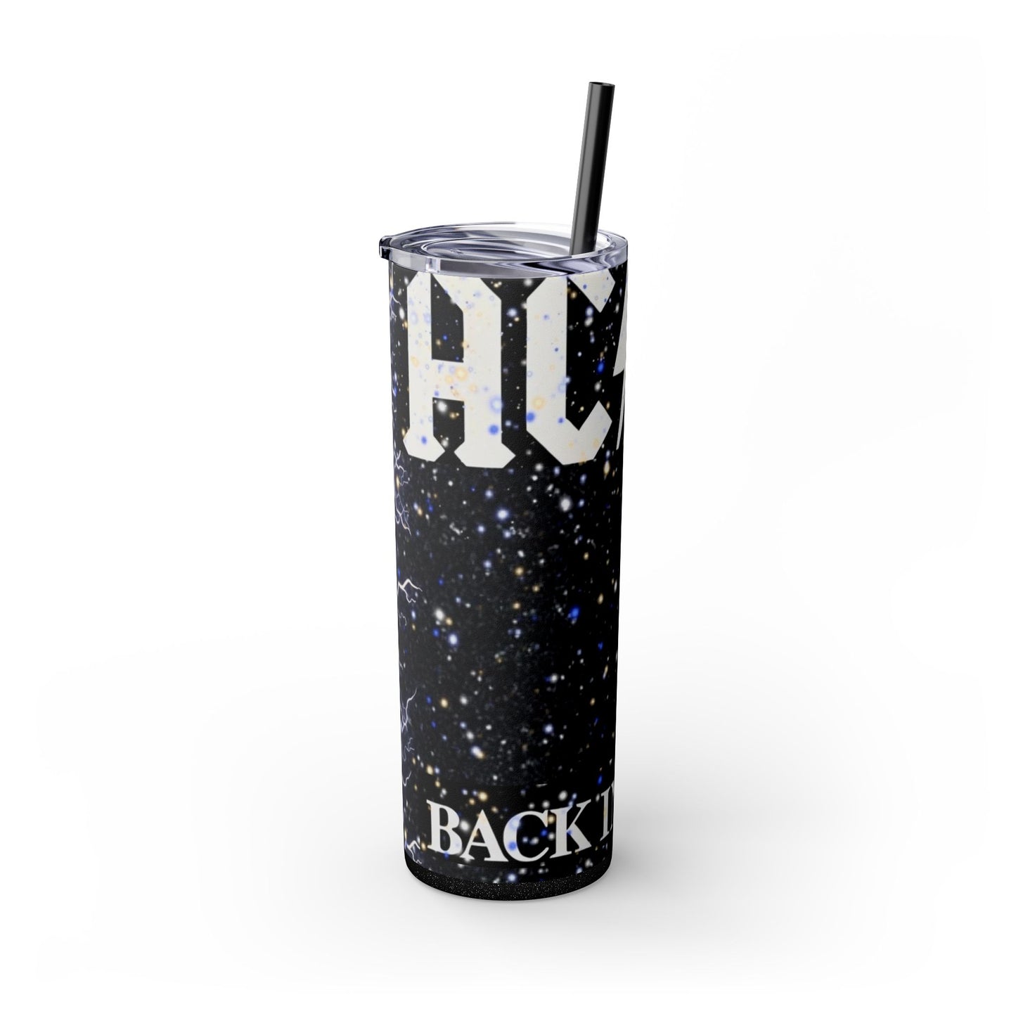 ACDC BLACKNBLACK Tumbler with Straw, 20oz - Rock n Royalty Designs