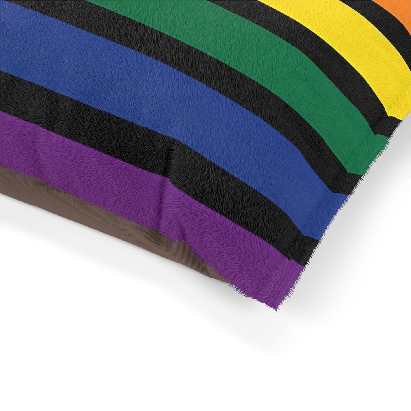 RAINBOW STRIPED PET BED - 3 SIZES - Pet Bed Printify