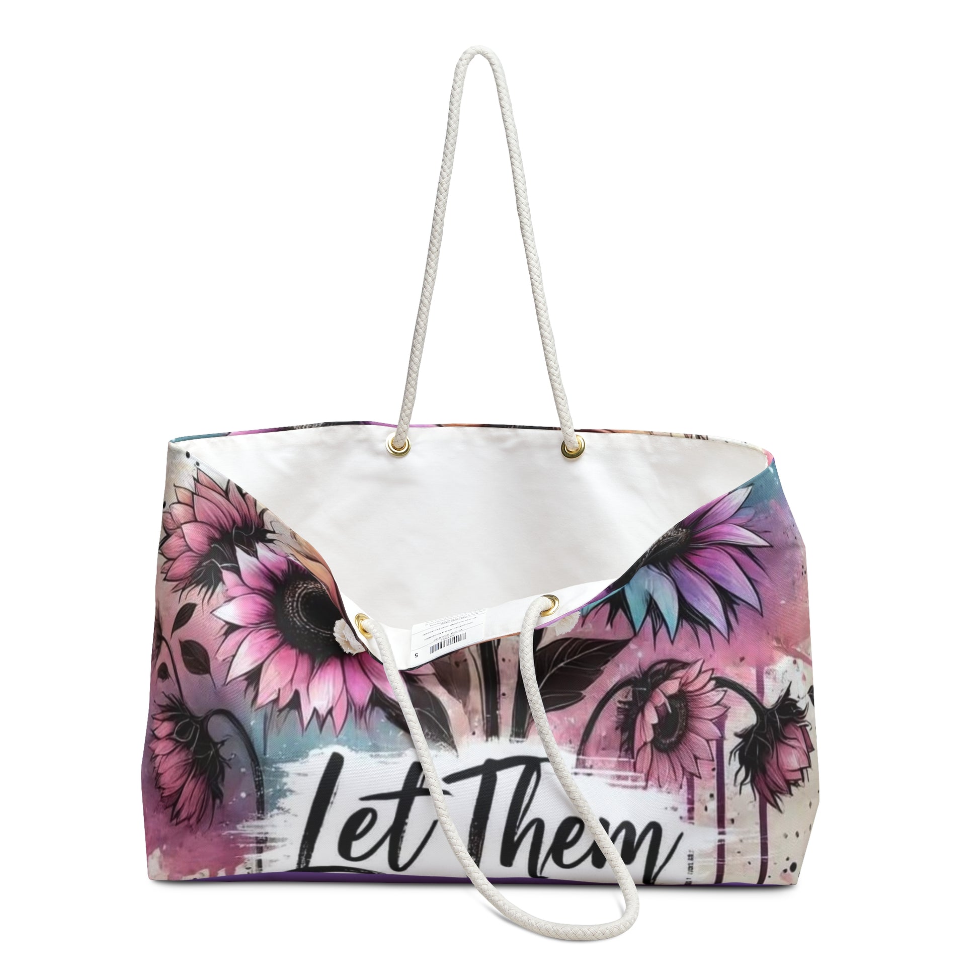 LET THEM! Weekender Bag Printify