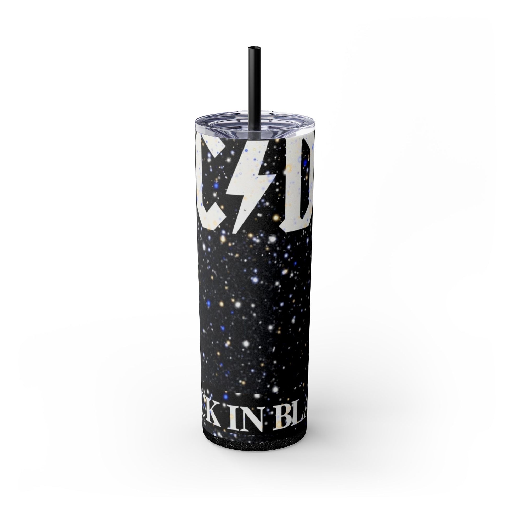 ACDC BLACKNBLACK Tumbler with Straw, 20oz - Rock n Royalty Designs