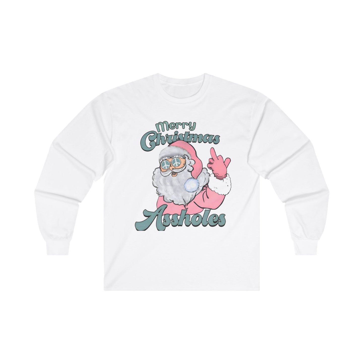 Merry Christmas A-Holes - Long Sleeve Tee Printify