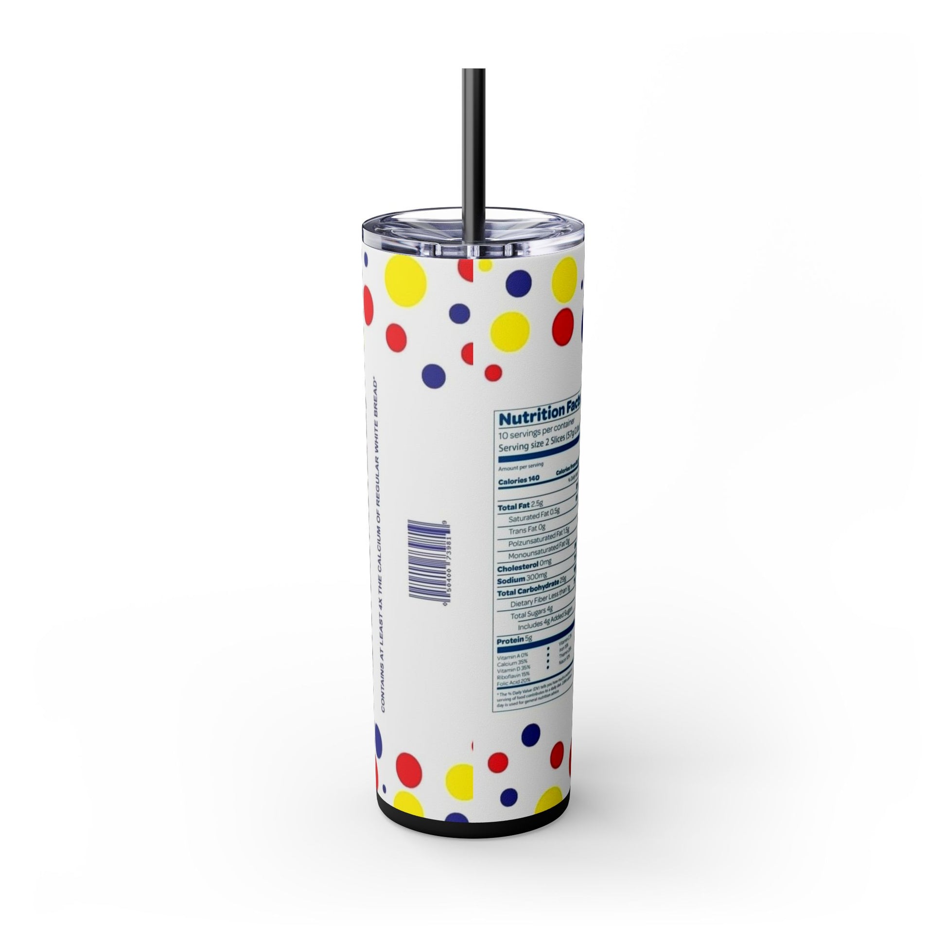 WONDER BREAD 🍞 - Skinny Tumbler with Straw, 20oz - Rock n Royalty Designs