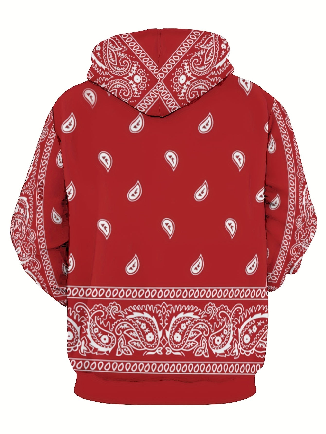 Men's Cashew Bandana Pattern Print Hoodie - Cool Graphic Design - Rock n Royalty Designs