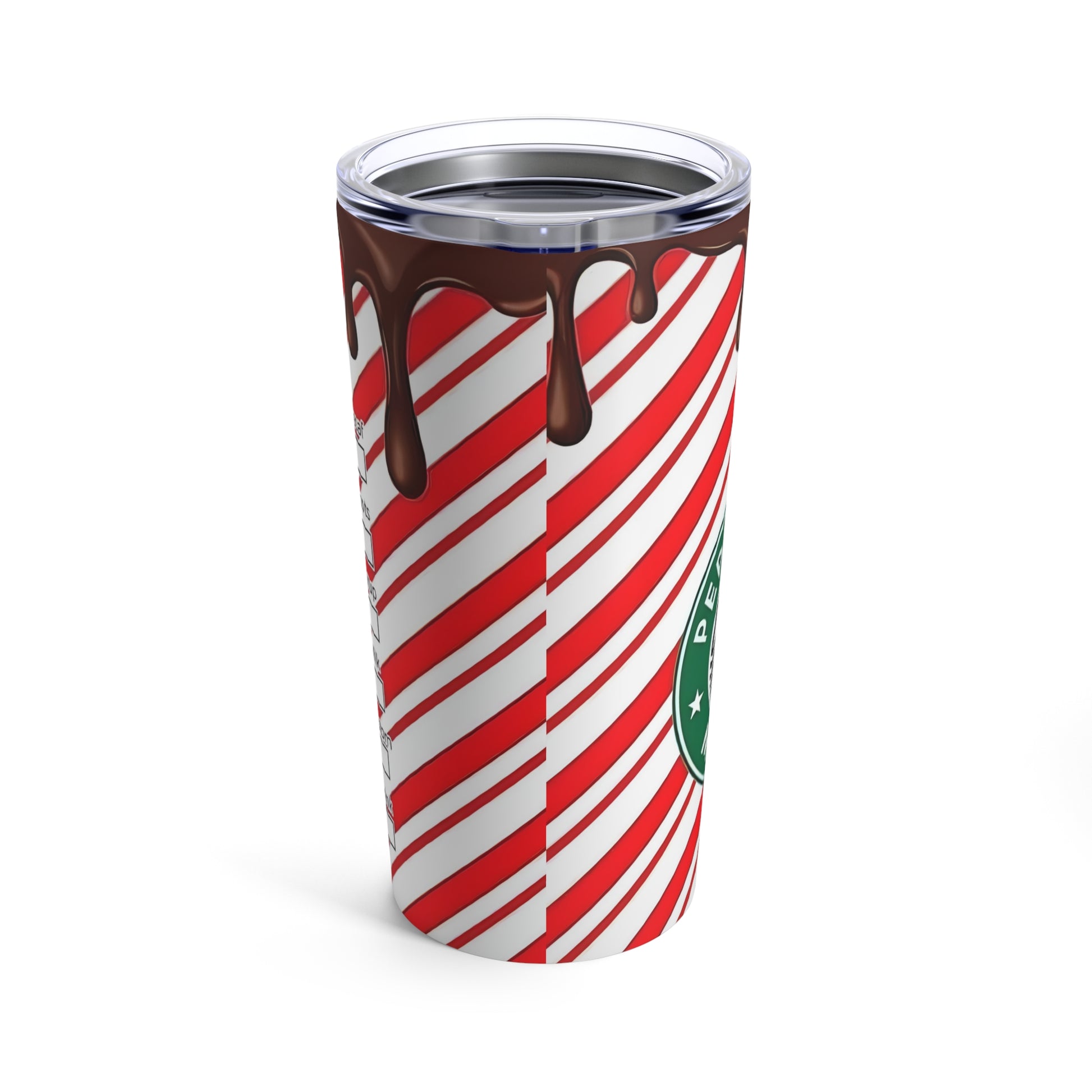 "Starbucks-Inspired Peppermint Mocha Tumbler - Holiday Coffee Cup" Printify