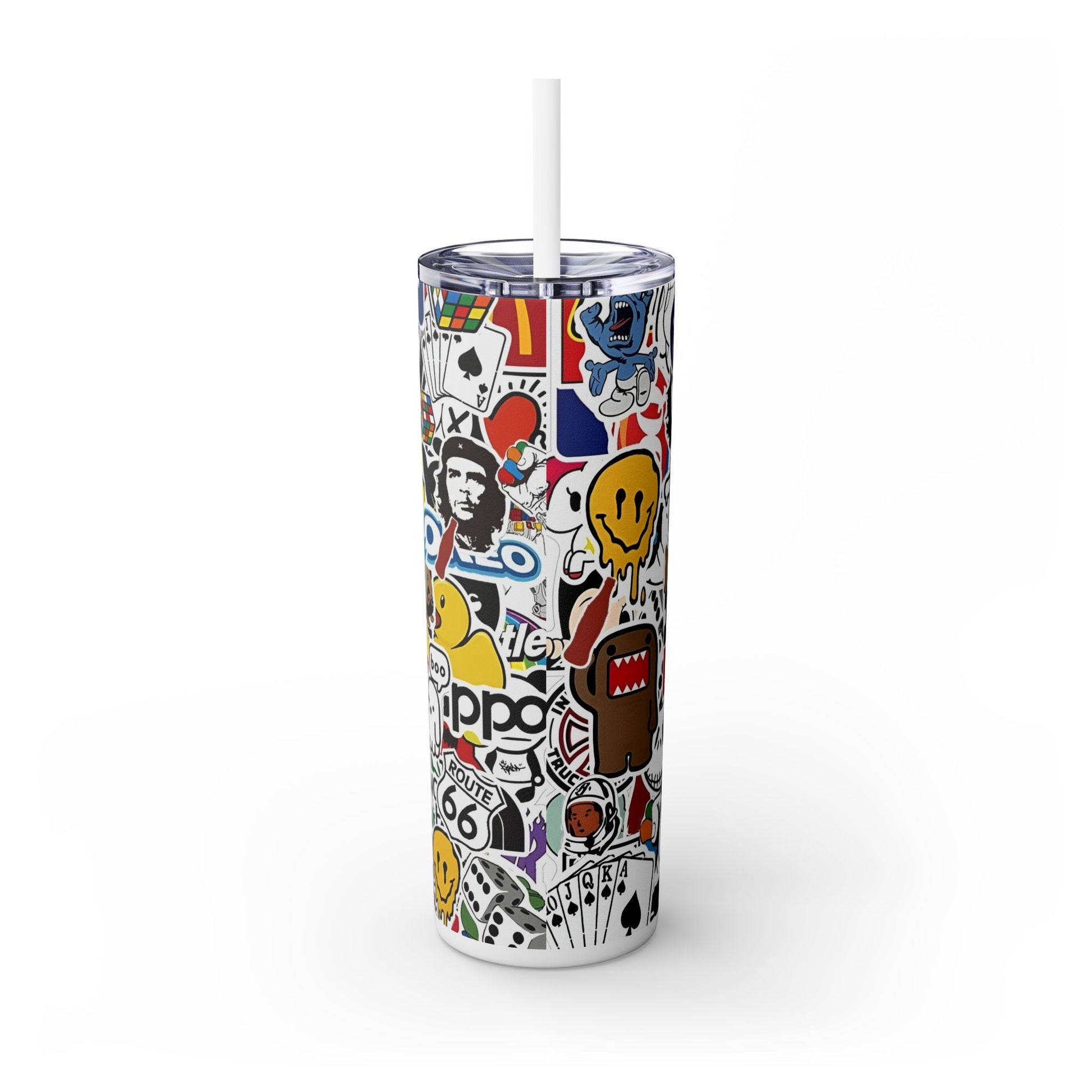 Skinny Tumbler with Straw, 20oz - Rock n Royalty Designs