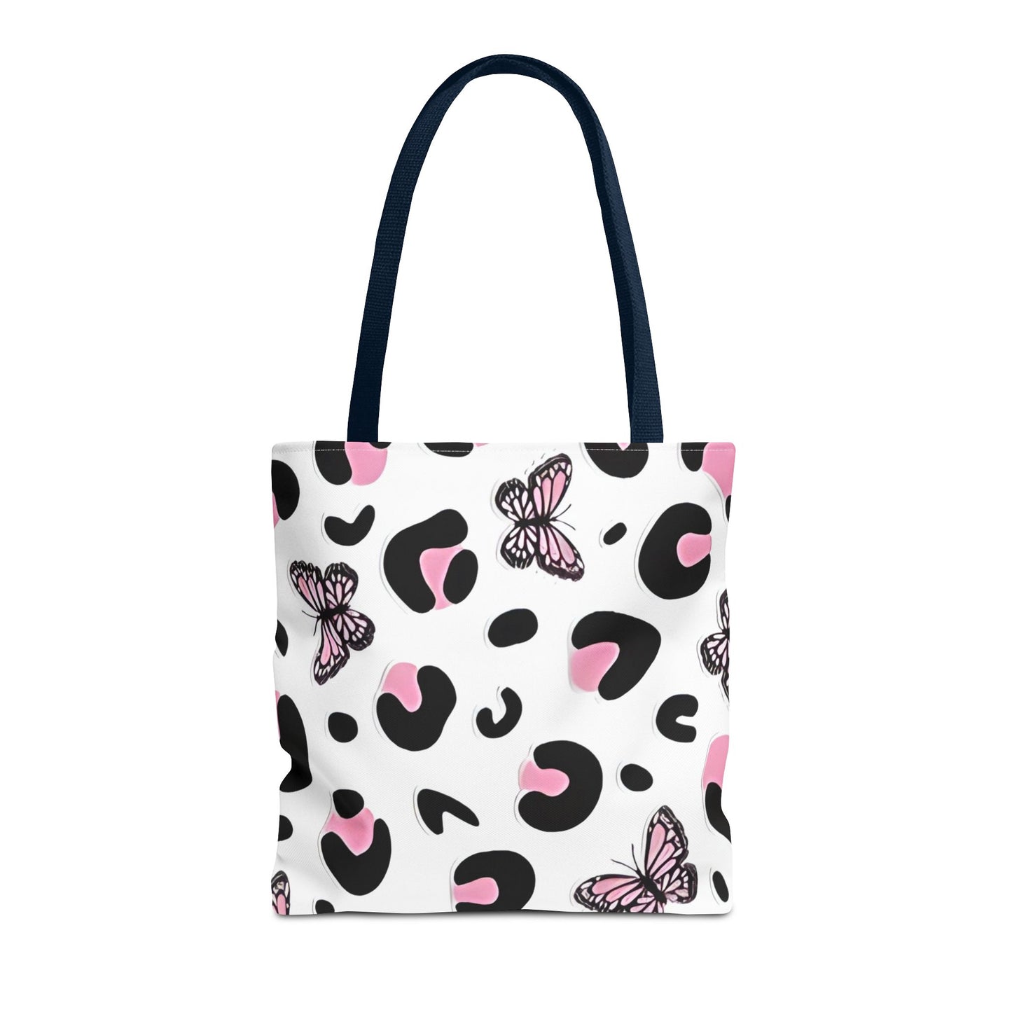 PINK ANIMAL PRINT/BUTTERFLY - Tote Bag (AOP) - Rock n Royalty Designs