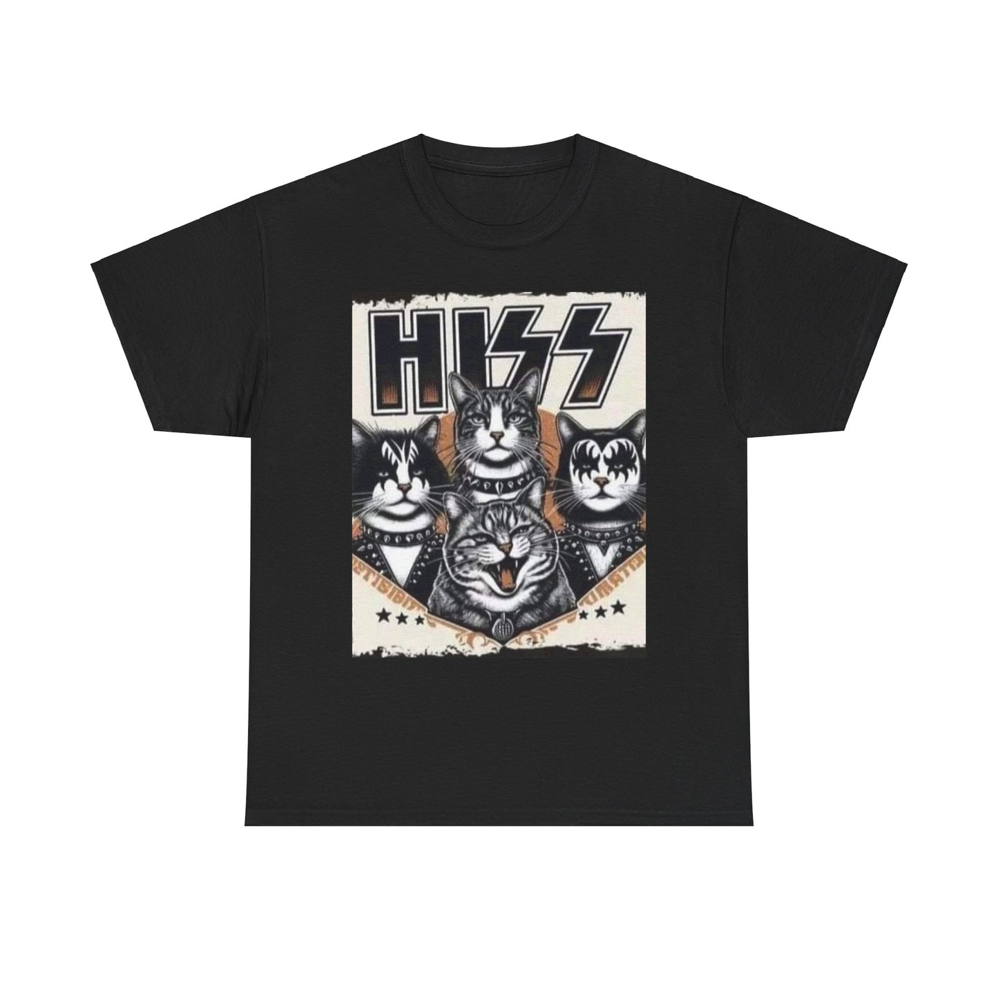 HISS D - Unisex Heavy Cotton Tee - Rock n Royalty Designs