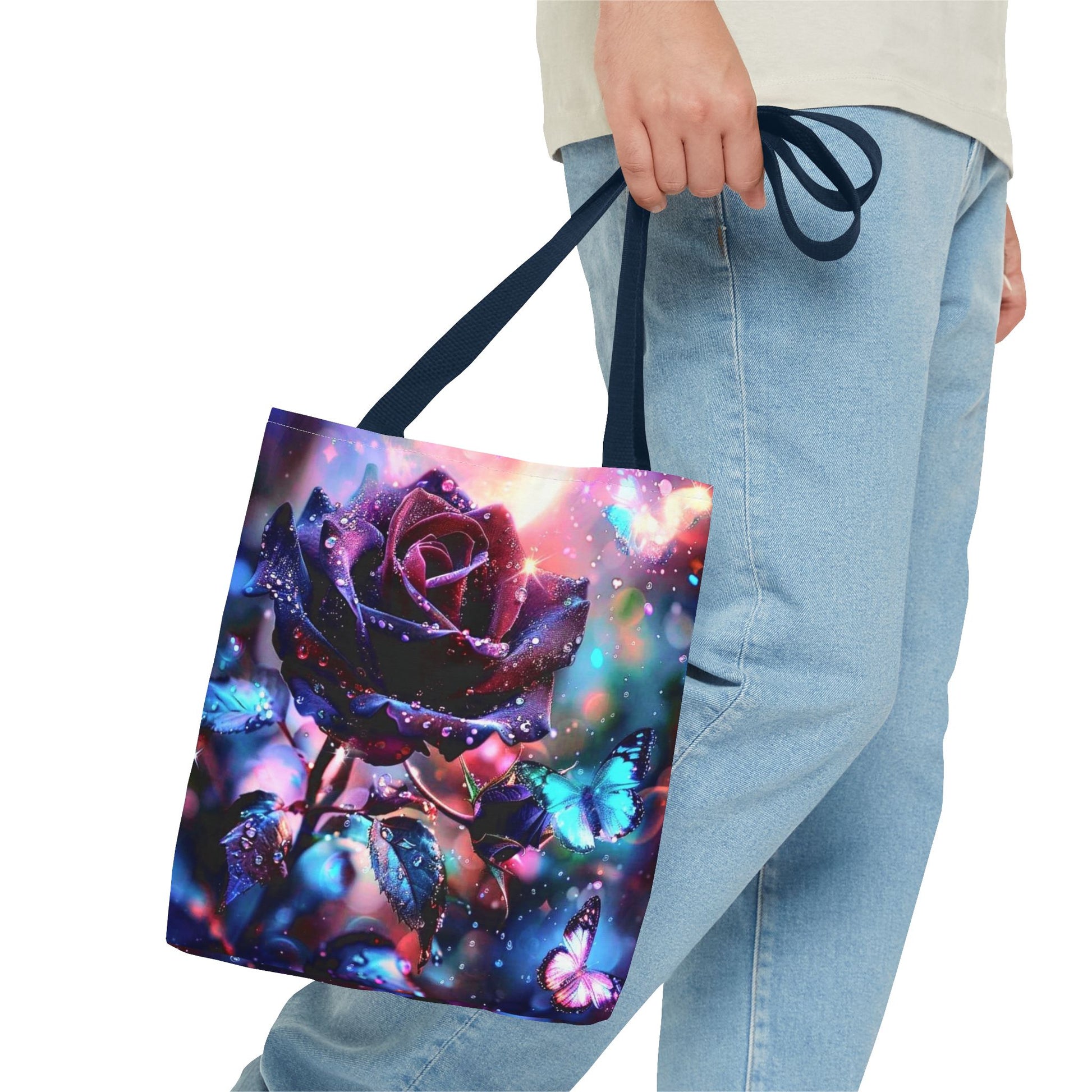 THREE BRIGHT FLOWER DESIGNS - Tote Bag (AOP) - Rock n Royalty Designs