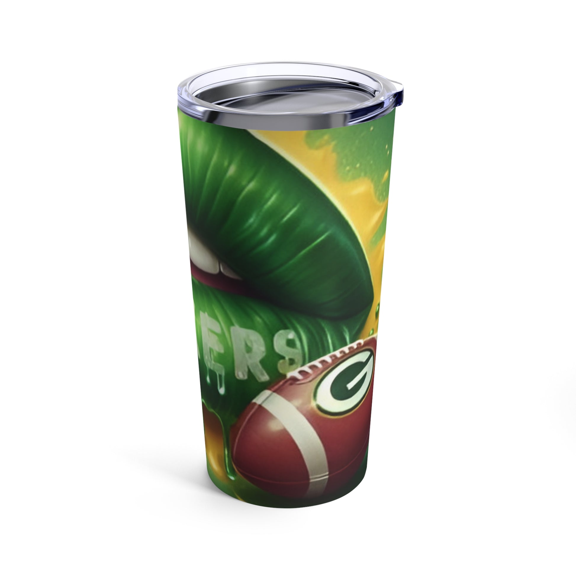 Green Bay Packers 360° Football Tumbler | Go Pack Fan Gear 20oz - Rock n Royalty Designs