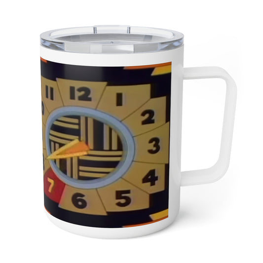 "Vintage Pinball Number Countdown Insulated Mug - Retro Educational TV Classic" Printify