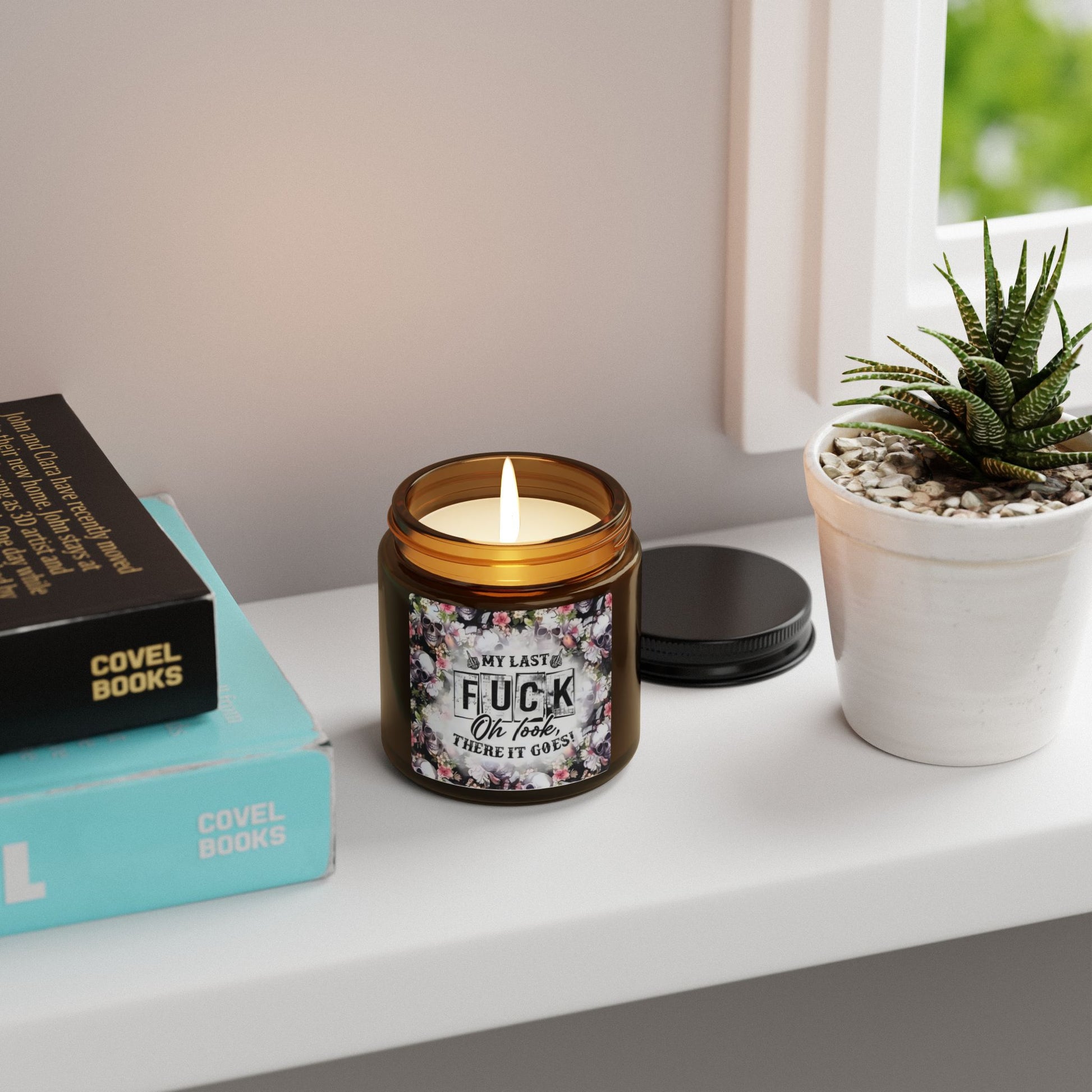 My Last F@CK - Scented Soy Candle (Multi-Size, Amber Jar) Printify