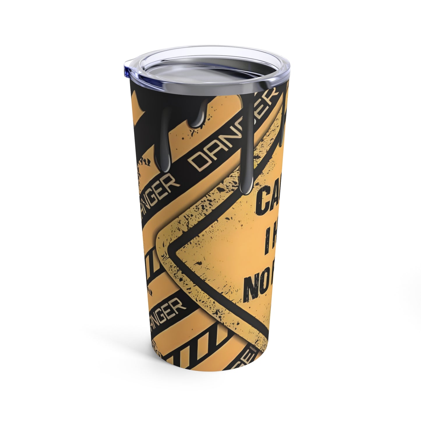 CAUTION No Filter Travel Mug Printify