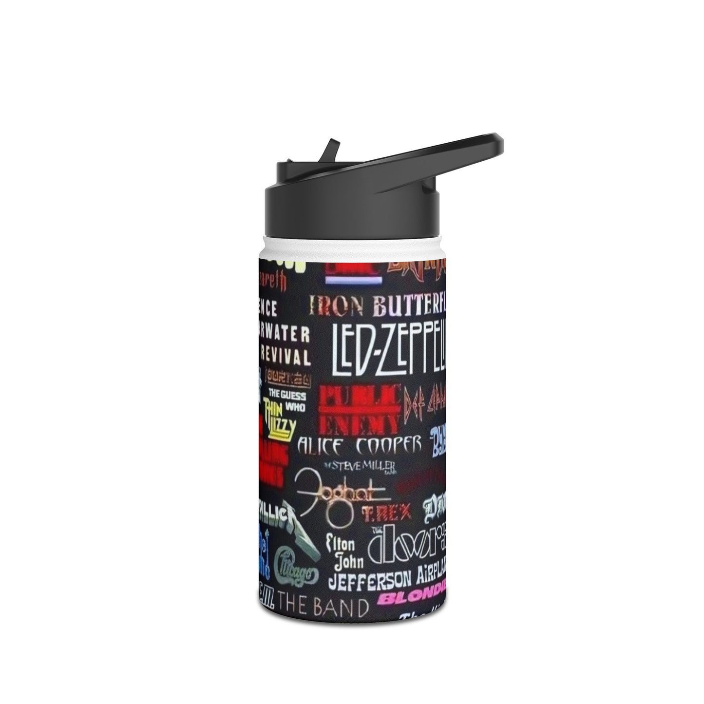 Stainless Steel Water Bottle, Standard Lid - Rock n Royalty Designs