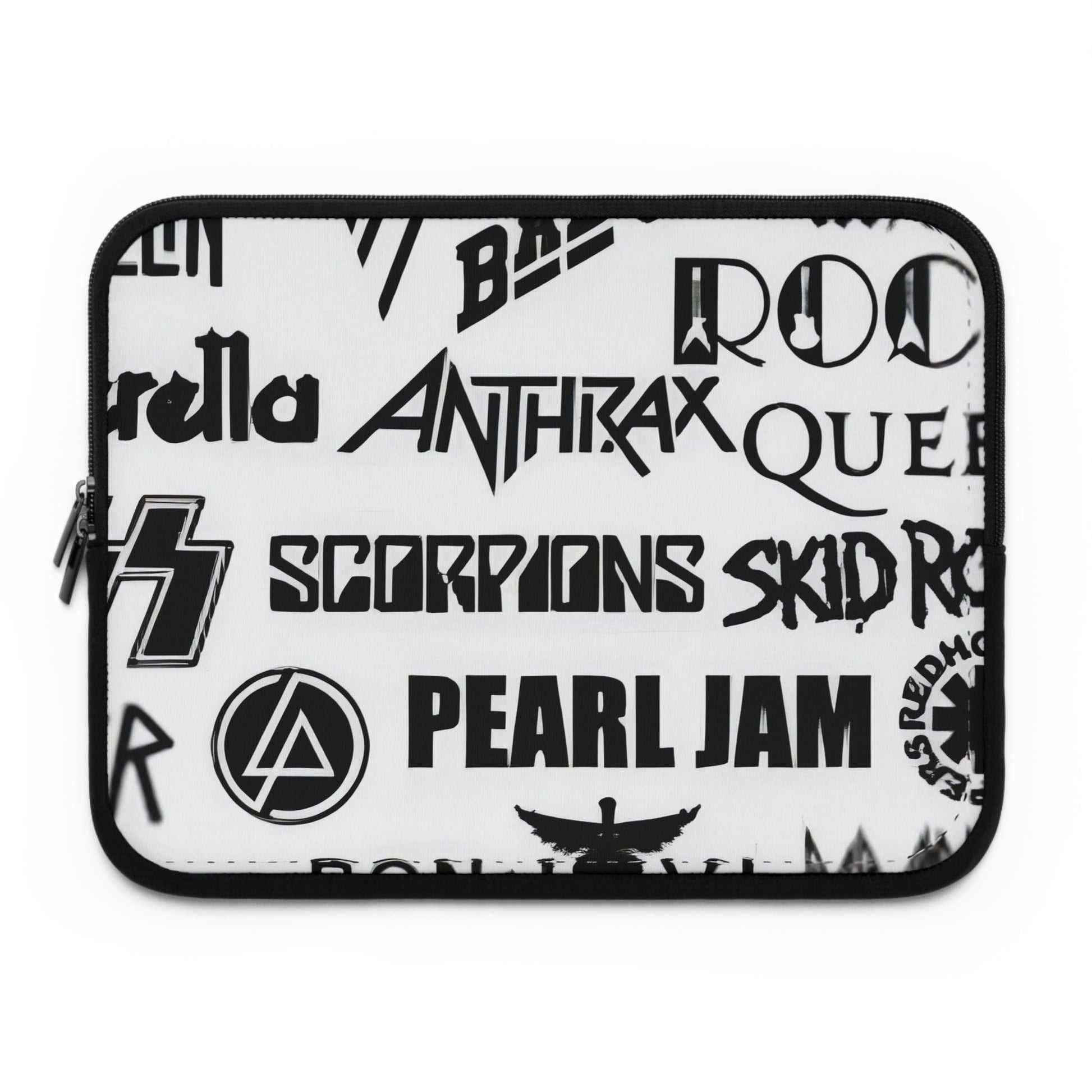 ROCK BAND BLK/WHT - Laptop Sleeve Printify