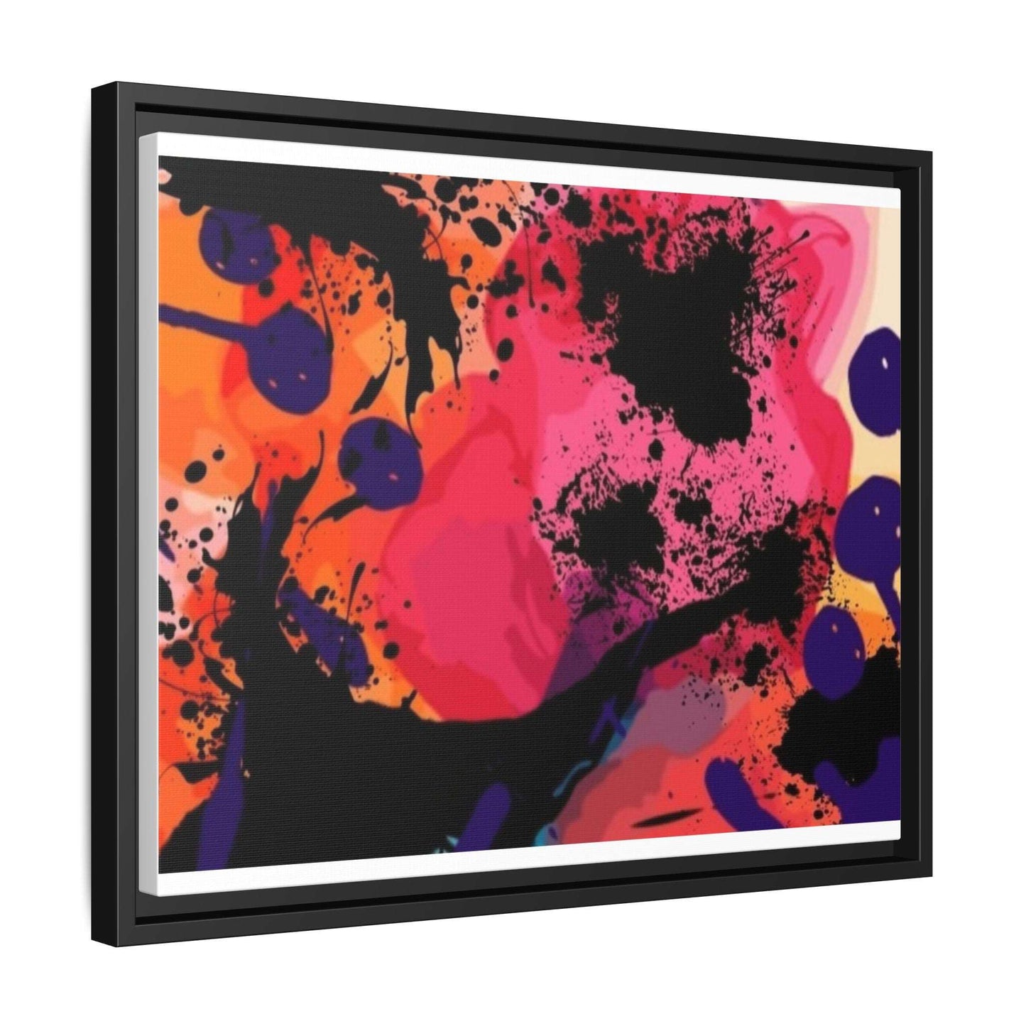 ABSTRACT A - Matte Canvas, Black Frame - Rock n Royalty Designs