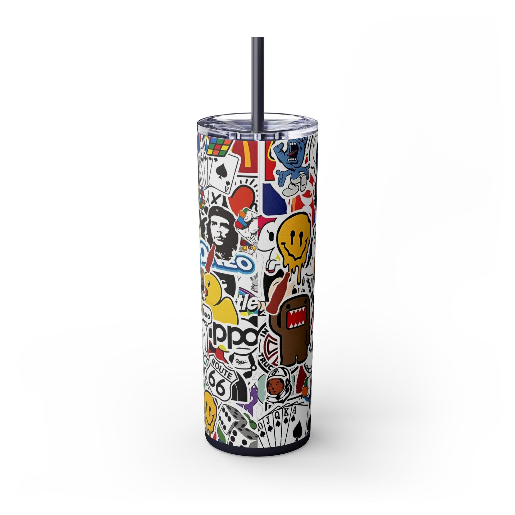 Skinny Tumbler with Straw, 20oz - Rock n Royalty Designs