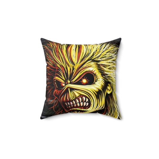 Iron Maiden - Spun Polyester Square Pillow - Rock n Royalty Designs