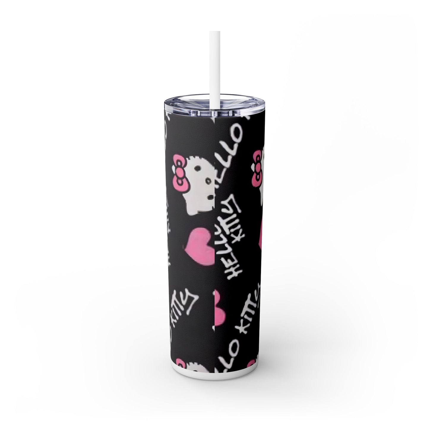 Hi Kit Skinny Tumbler with Straw, 20oz - Rock n Royalty Designs