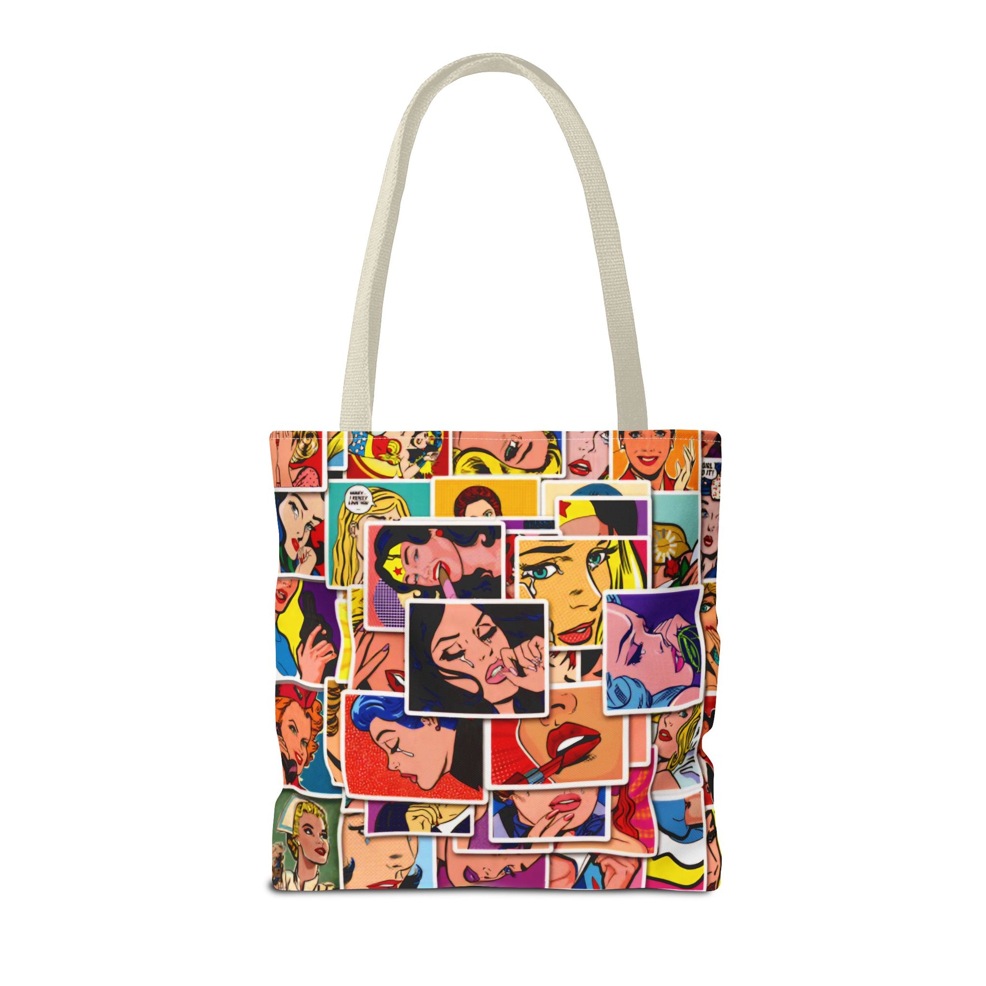 Modern Woman Comic Style - Tote Bag (AOP) - Rock n Royalty Designs