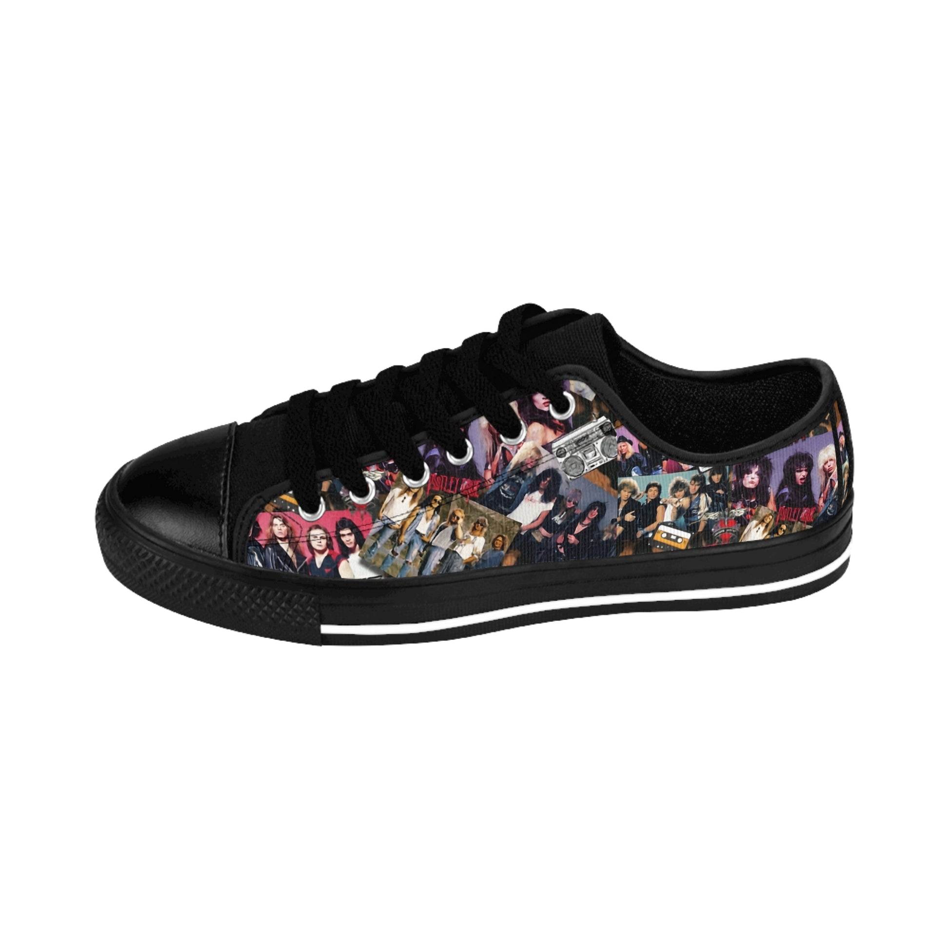 Glam Rock Women's Black Sneakers - Rock n Royalty Designs