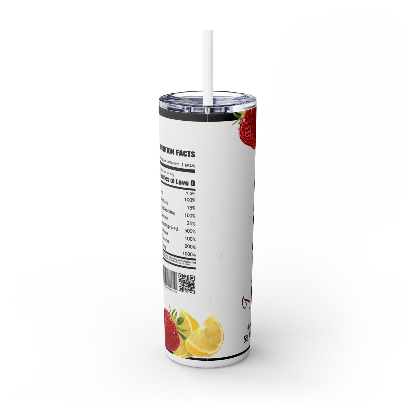 TRULY Skinny Tumbler with Straw, 20oz - Rock n Royalty Designs