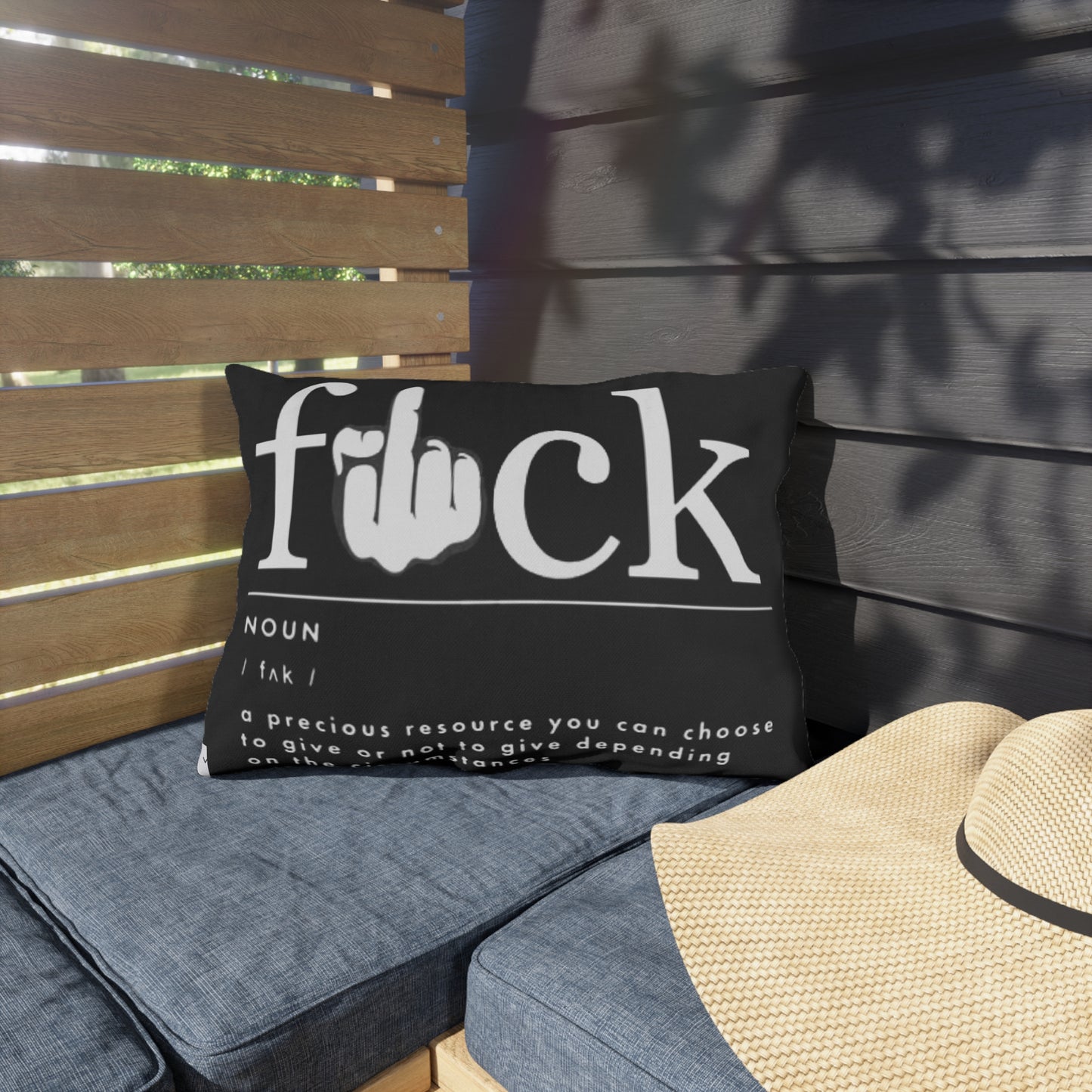 Cuss Word definition- Outdoor Pillows - Rock n Royalty Designs