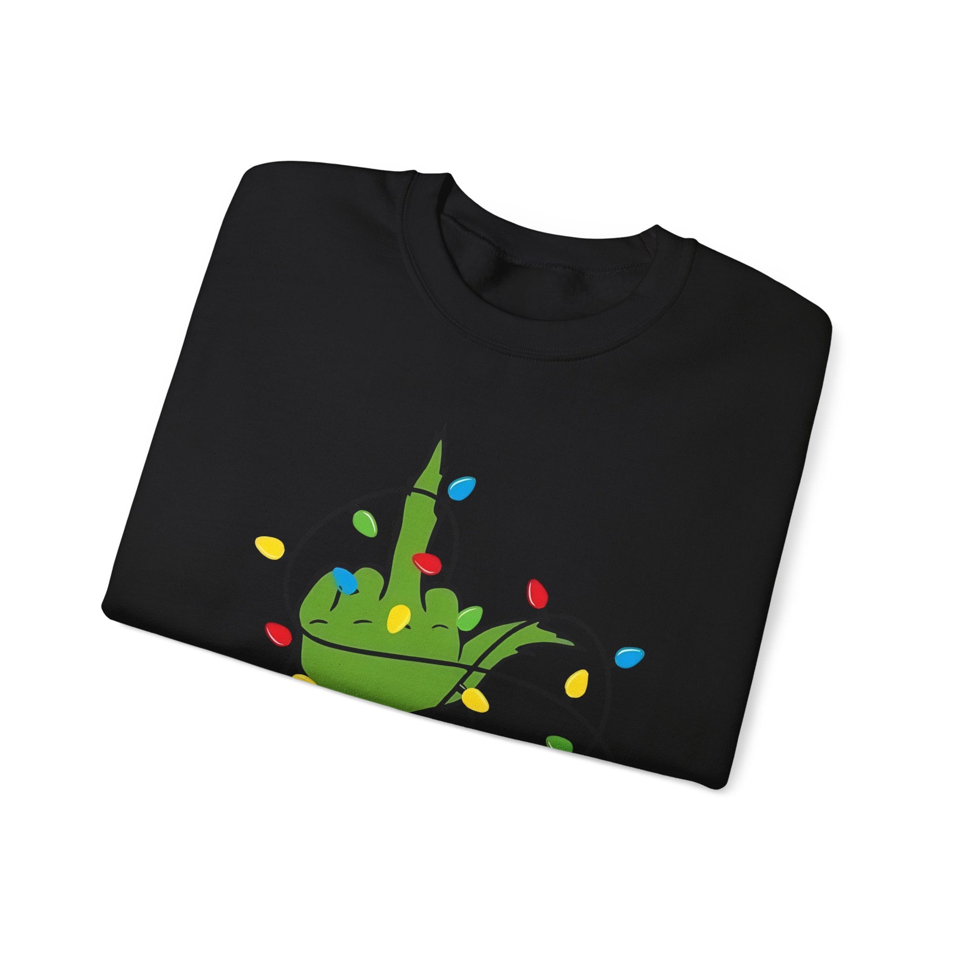 GRINCH FLIPPIN BIRD Unisex Heavy Blend™ Crewneck Sweatshirt Printify