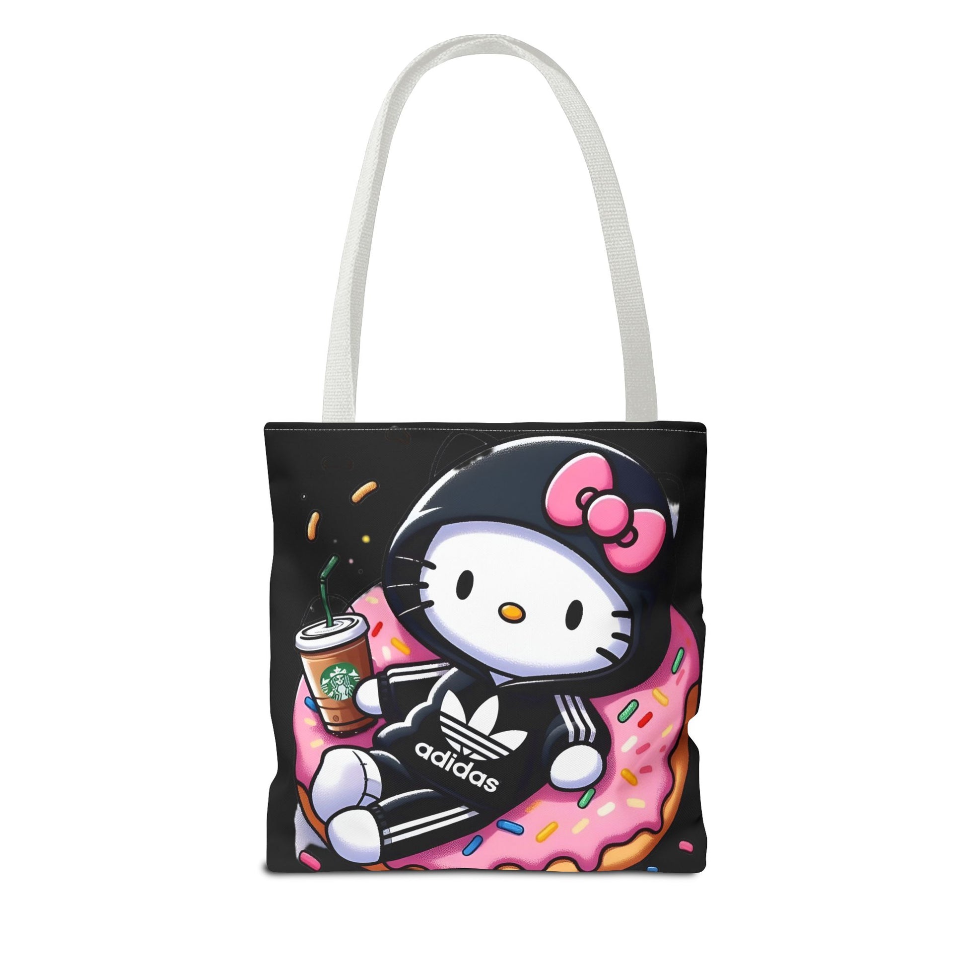 Cute Goth Style Tote Bag | Kawaii Character with Edgy Streetwear Printify