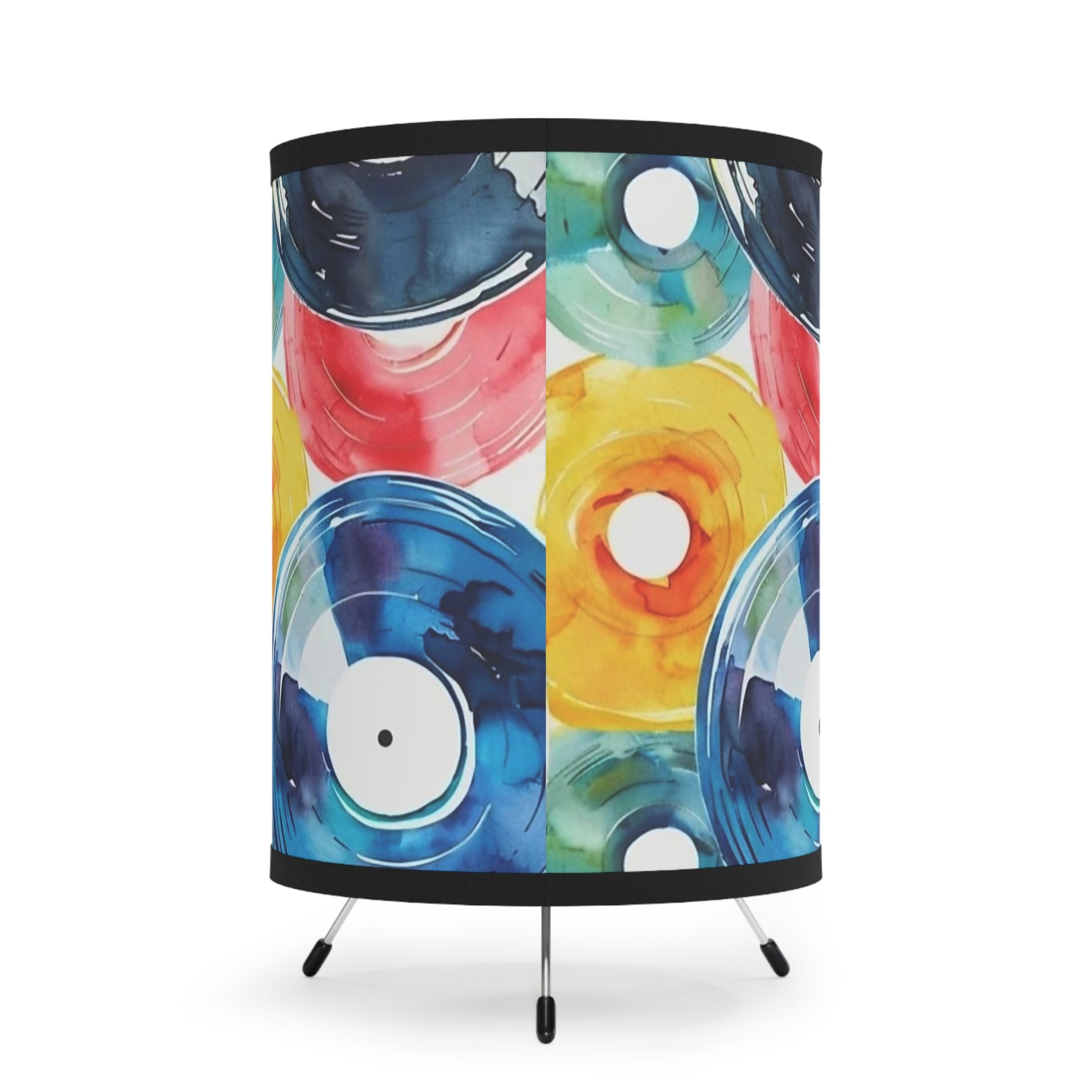 WATERCOLOR ALBUMS - Tripod Lamp with High-Res Printed Shade, US\CA plug Printify