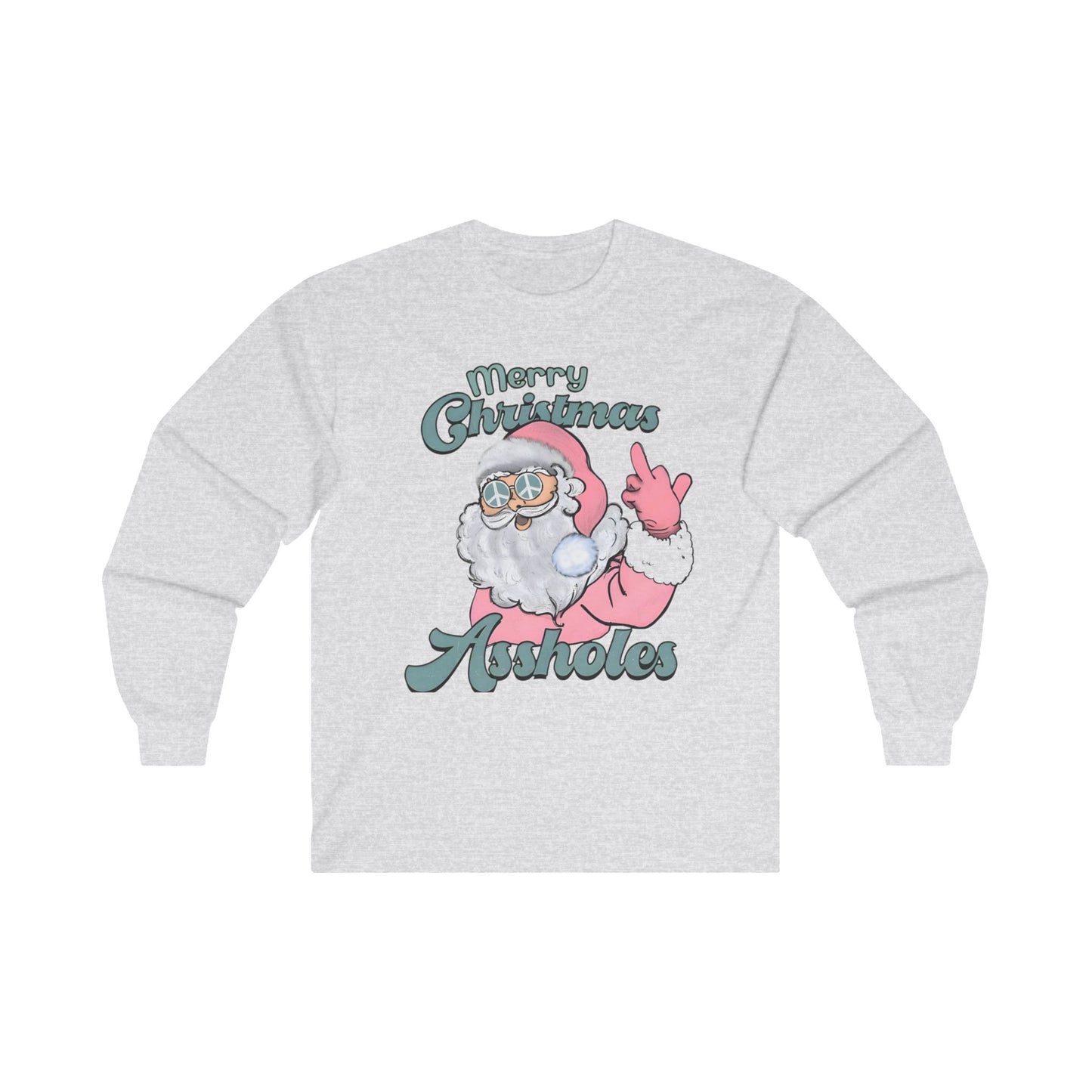 Merry Christmas A-Holes - Long Sleeve Tee Printify