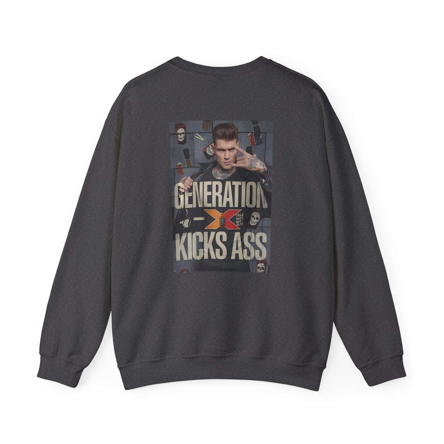 "Generation X Kicks Ass Sweatshirt | Retro 80s Nostalgia Heavy Blend™ Crewneck Sweatshirt