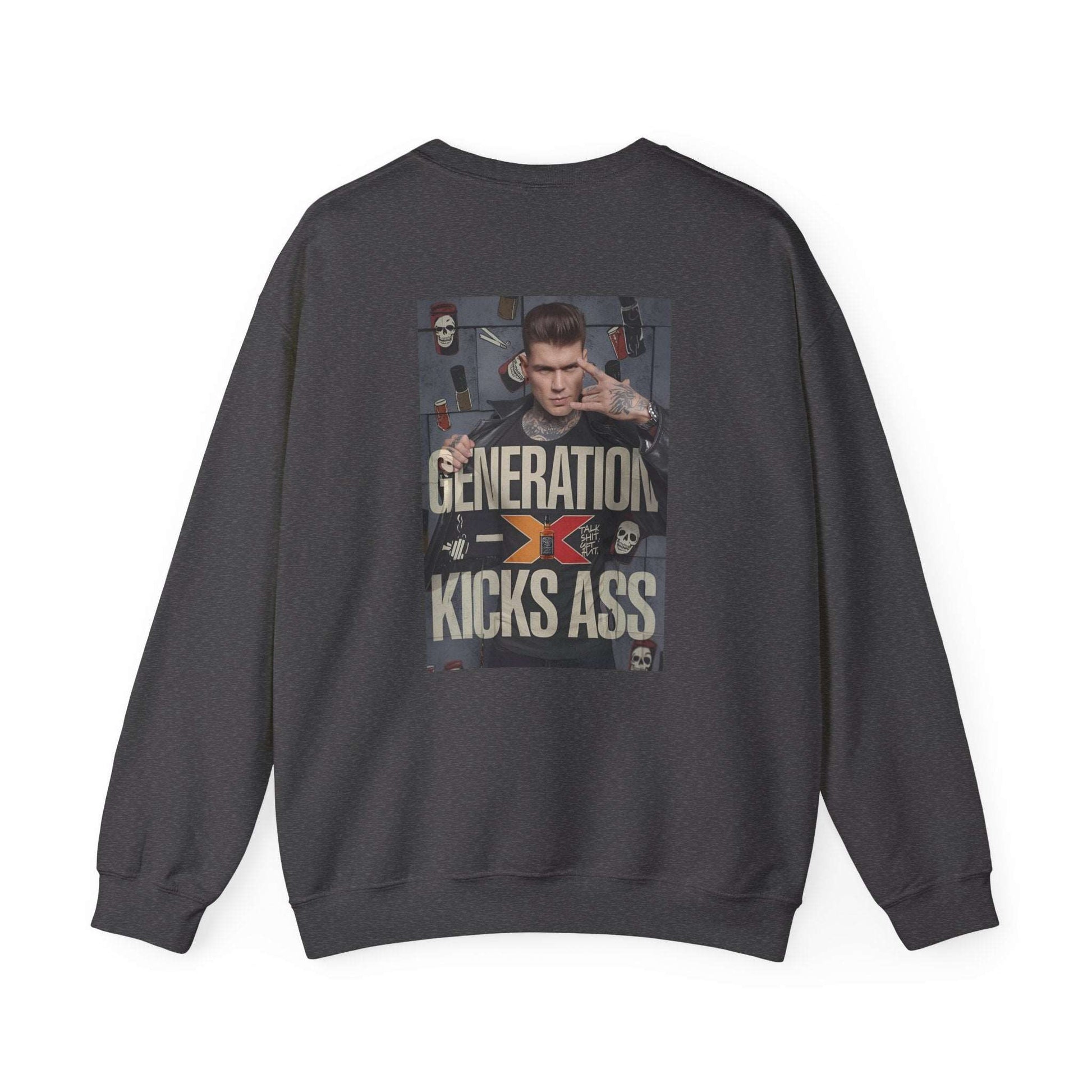 "Generation X Kicks Ass Sweatshirt | Retro 80s Nostalgia Heavy Blend™ Crewneck Sweatshirt