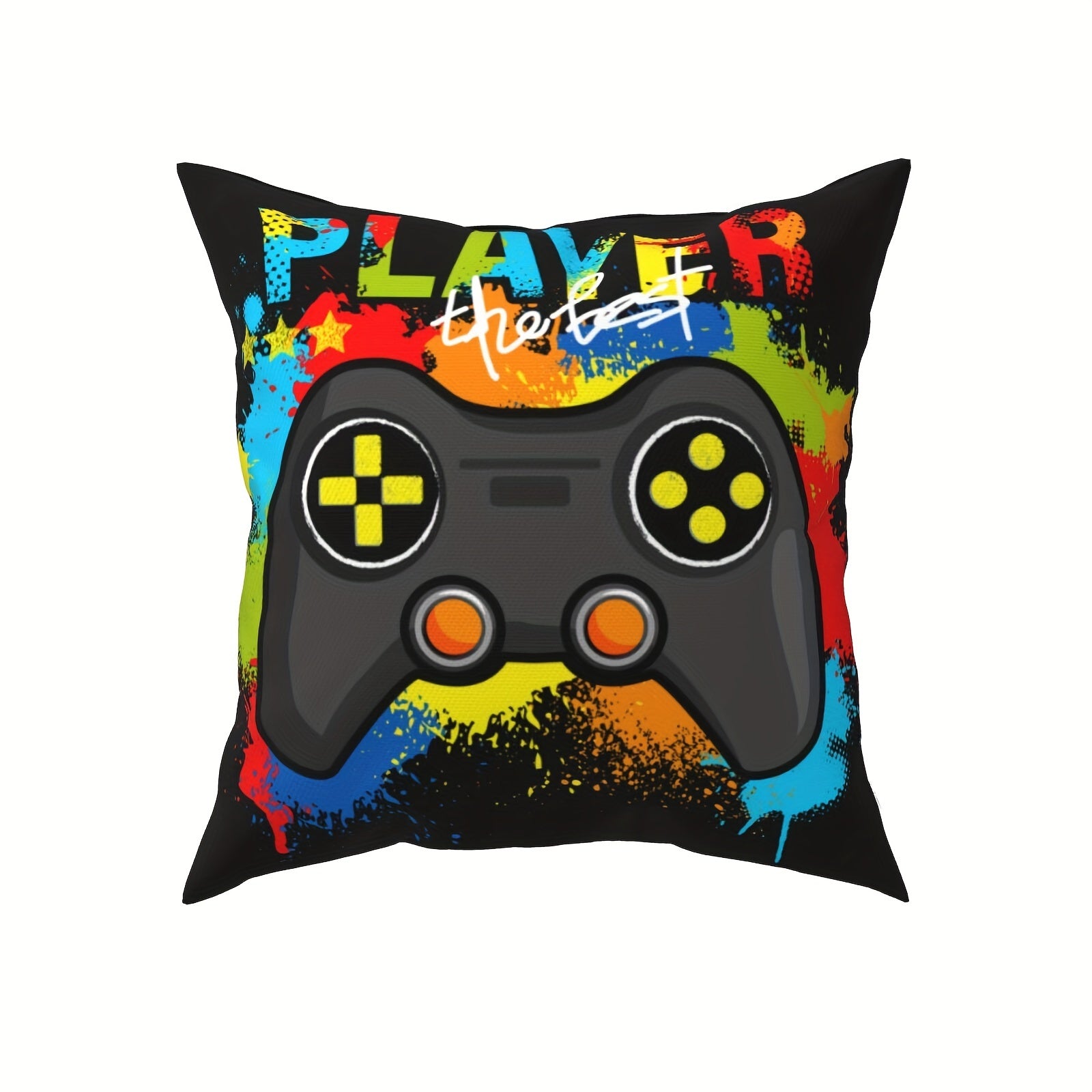 Gaming Pillow Covers Set - Short Plush, Gamer Room Decor 18x18 - Rock n Royalty Designs