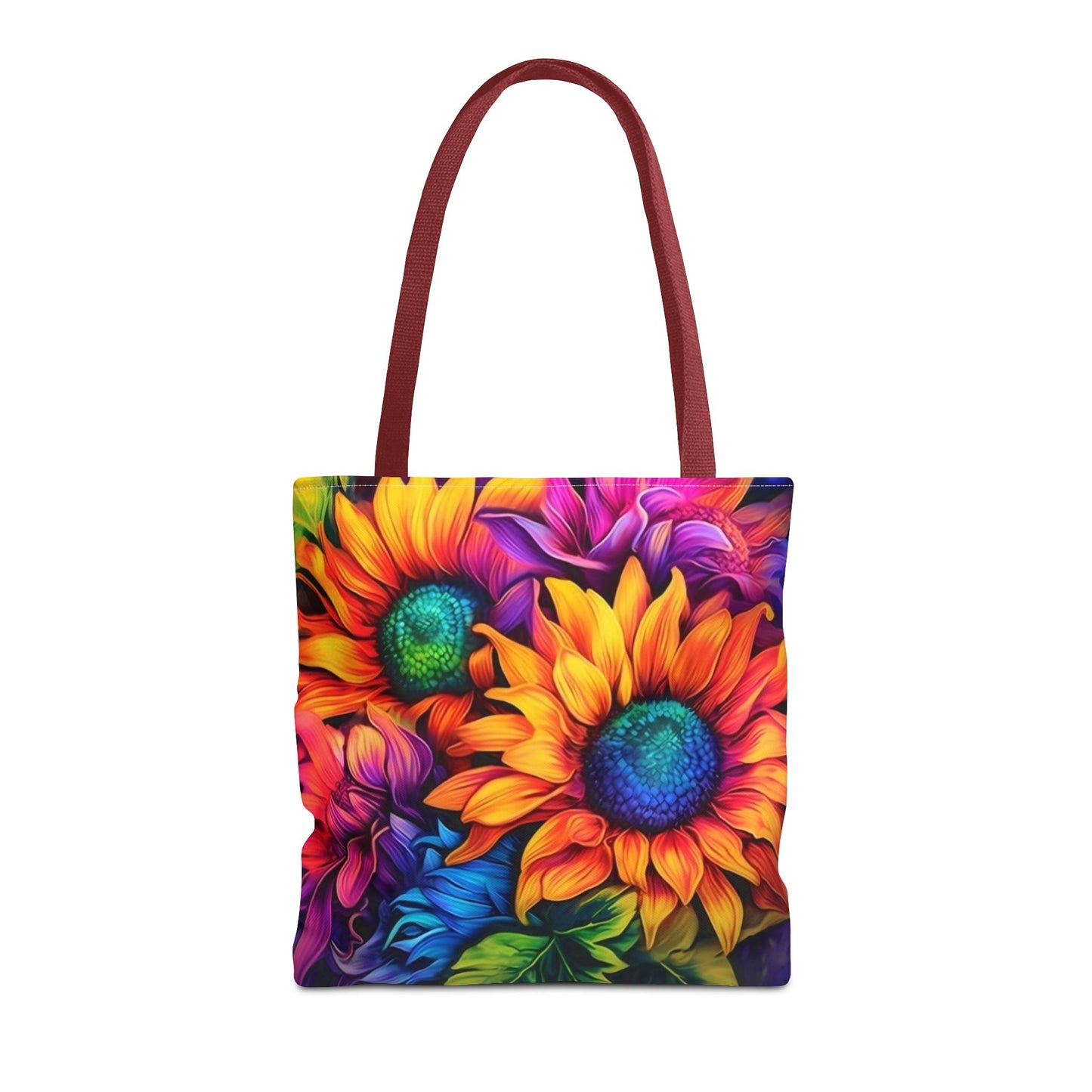 THREE BRIGHT FLOWER DESIGNS - Tote Bag (AOP) - Rock n Royalty Designs