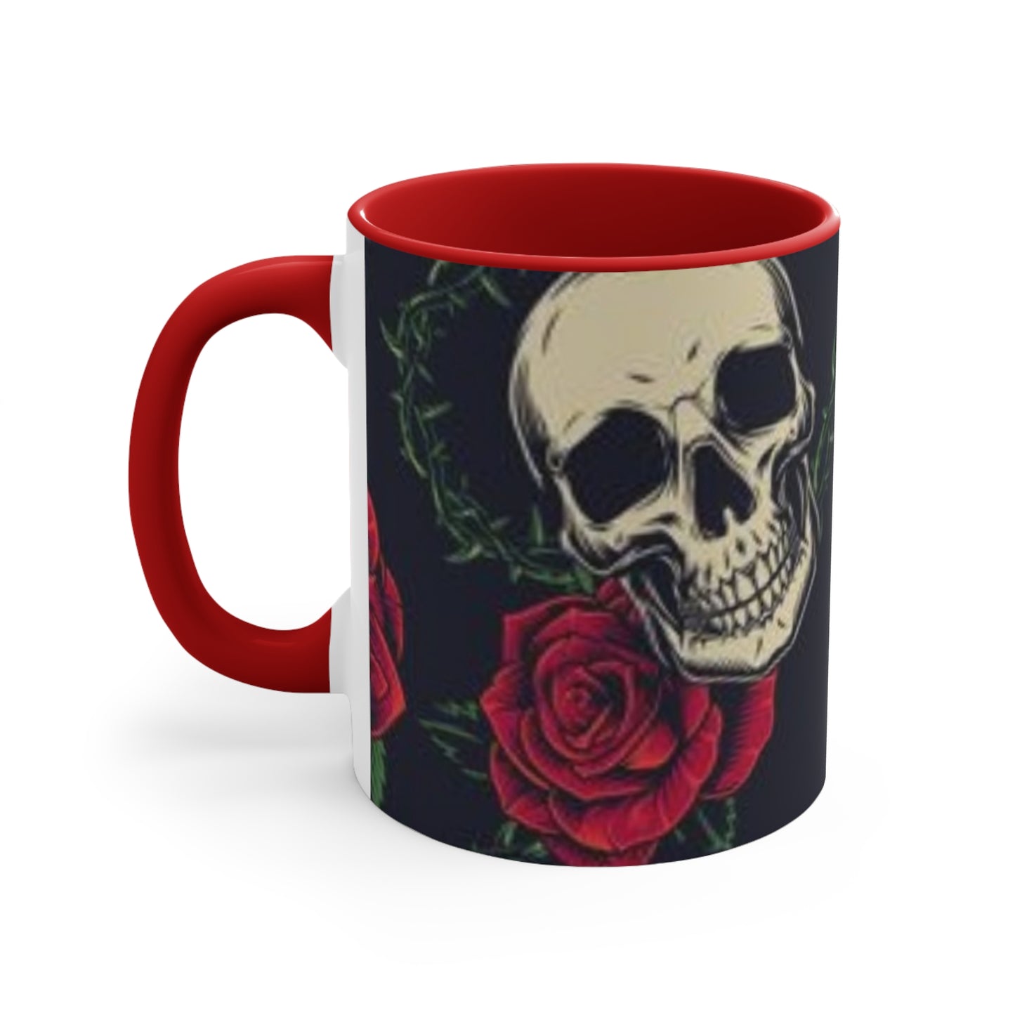 SKULL ROSE - Accent Mugs - Rock n Royalty Designs