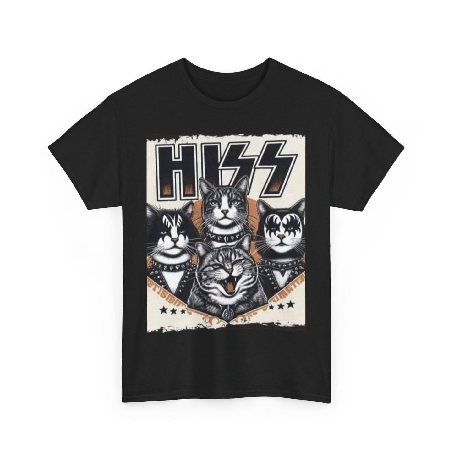 HISS D - Unisex Heavy Cotton Tee - Rock n Royalty Designs