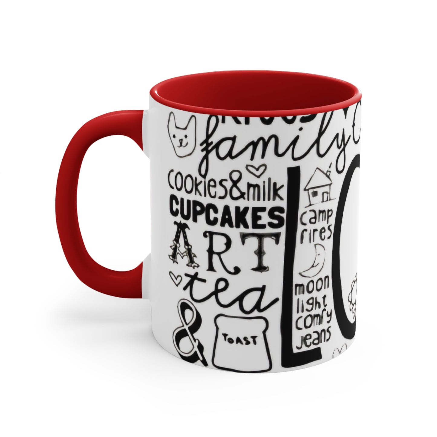 All LOVE- Accent Mugs - Rock n Royalty Designs