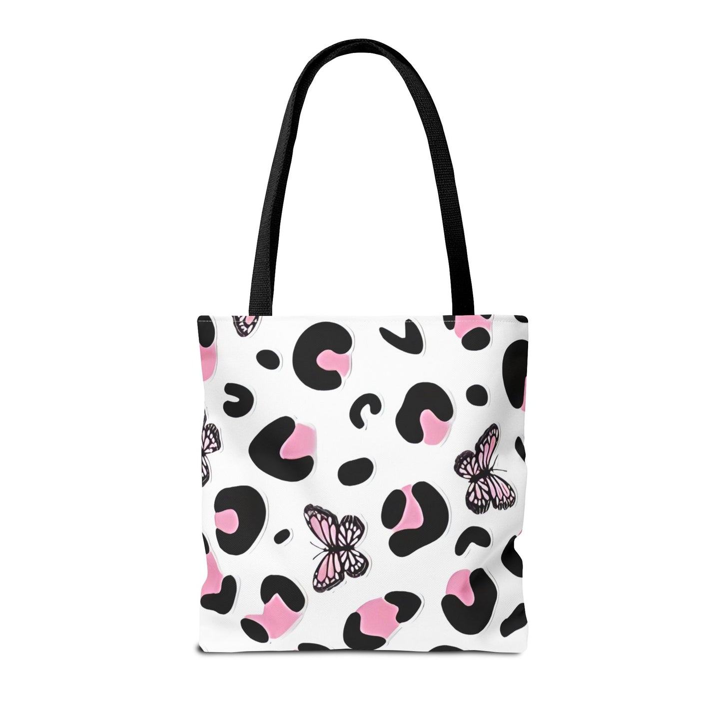 PINK ANIMAL PRINT/BUTTERFLY - Tote Bag (AOP) - Rock n Royalty Designs