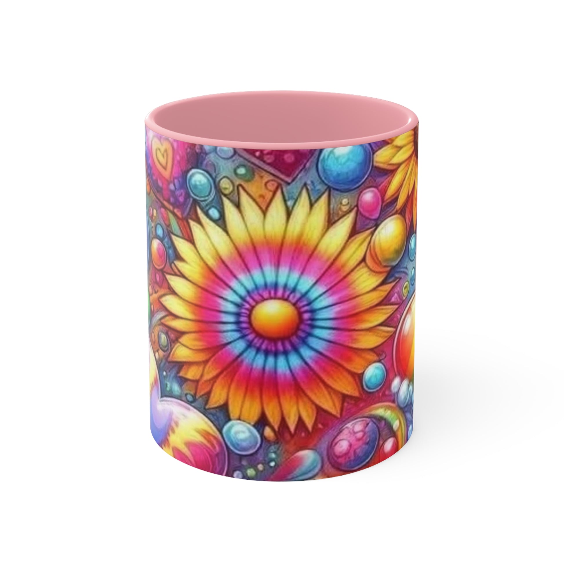 BRIGHT COLORFUL SUNFLOWER DESIGN - Accent Mugs - Rock n Royalty Designs