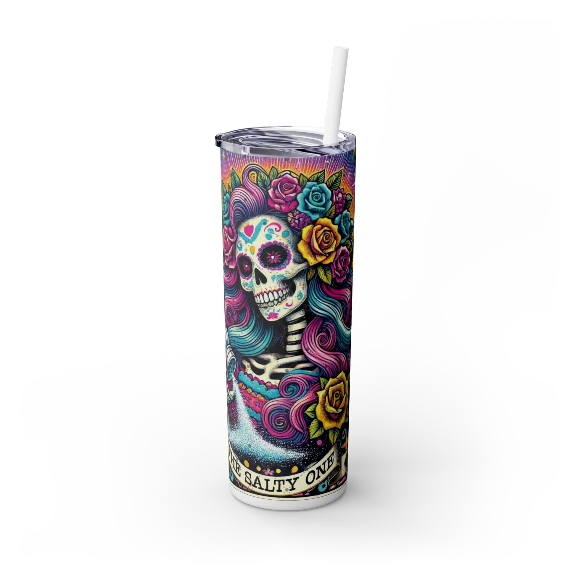 Skinny Tumbler with Straw, 20oz - Rock n Royalty Designs