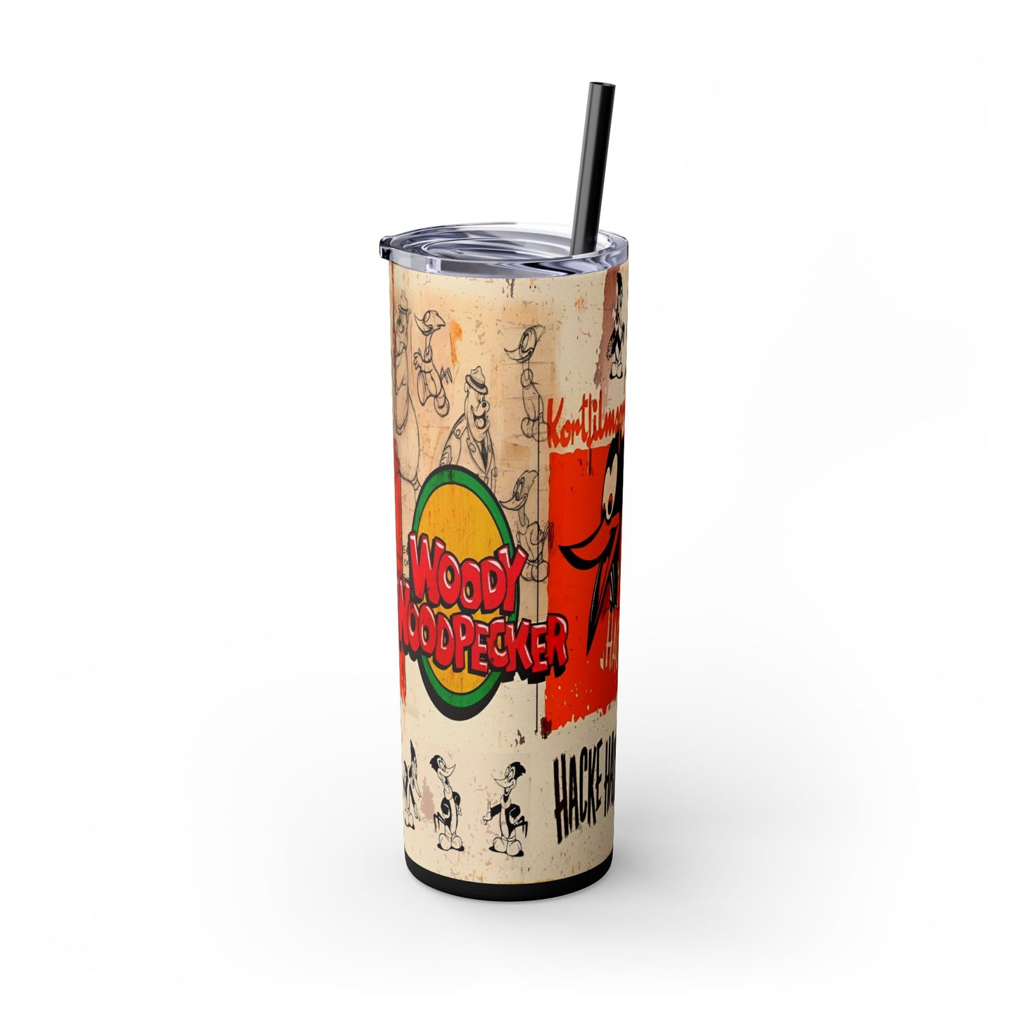 Tumbler Cup - Woody the Woodpecker Cartoon Design