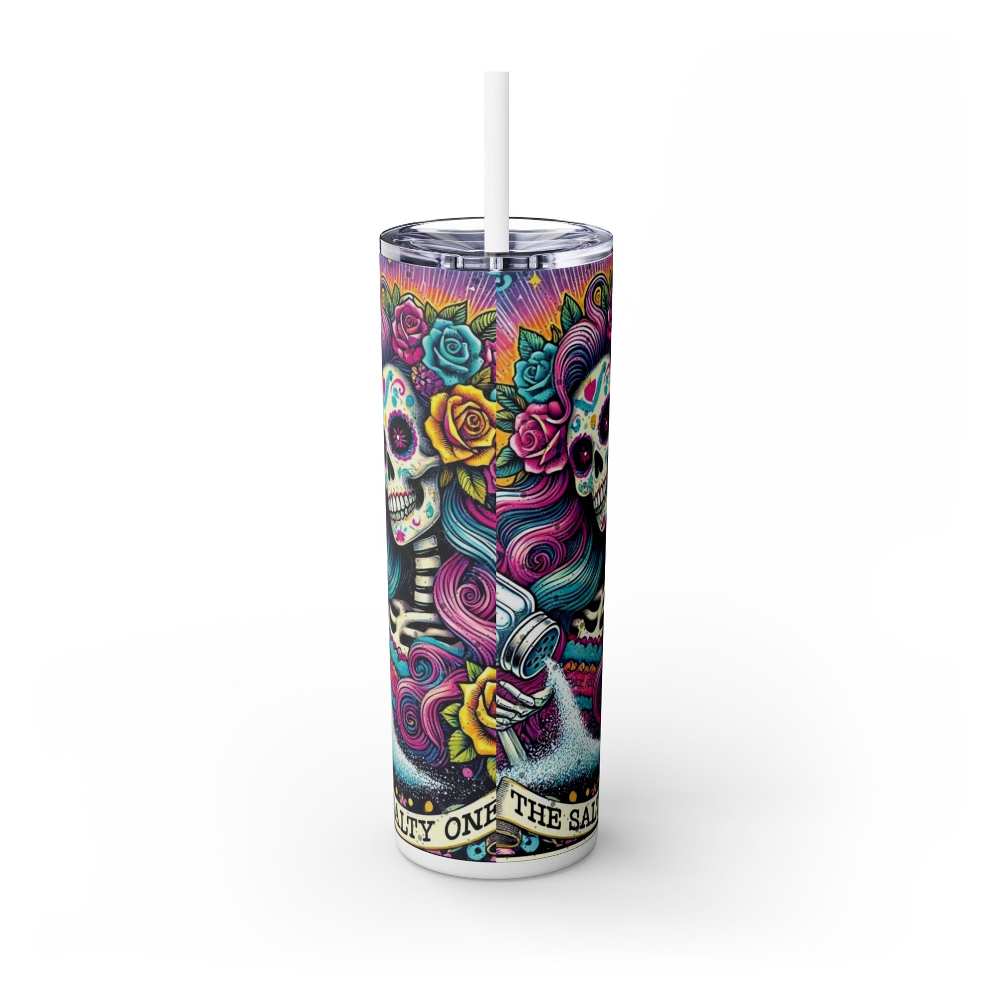 Skinny Tumbler with Straw, 20oz - Rock n Royalty Designs