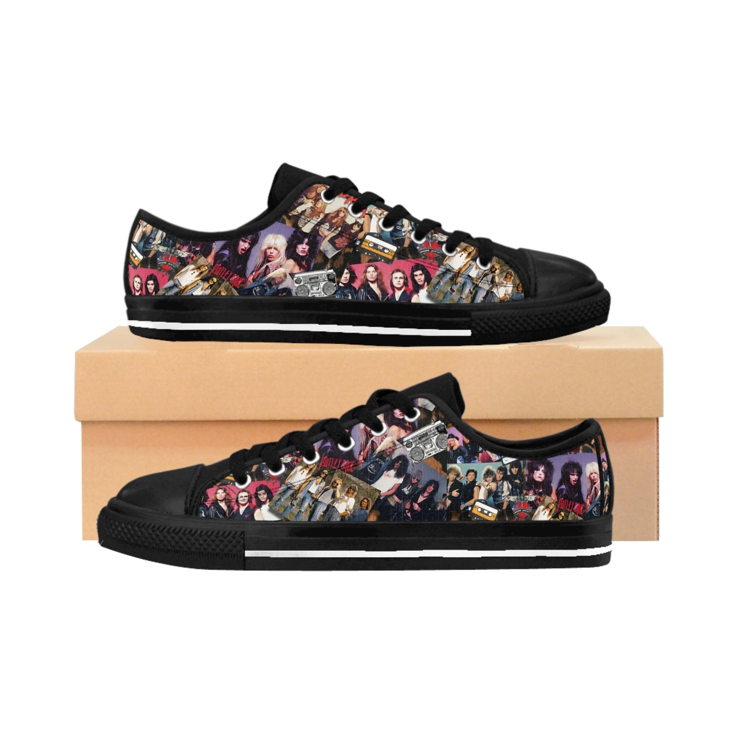 Glam Rock Women's Black Sneakers - Rock n Royalty Designs